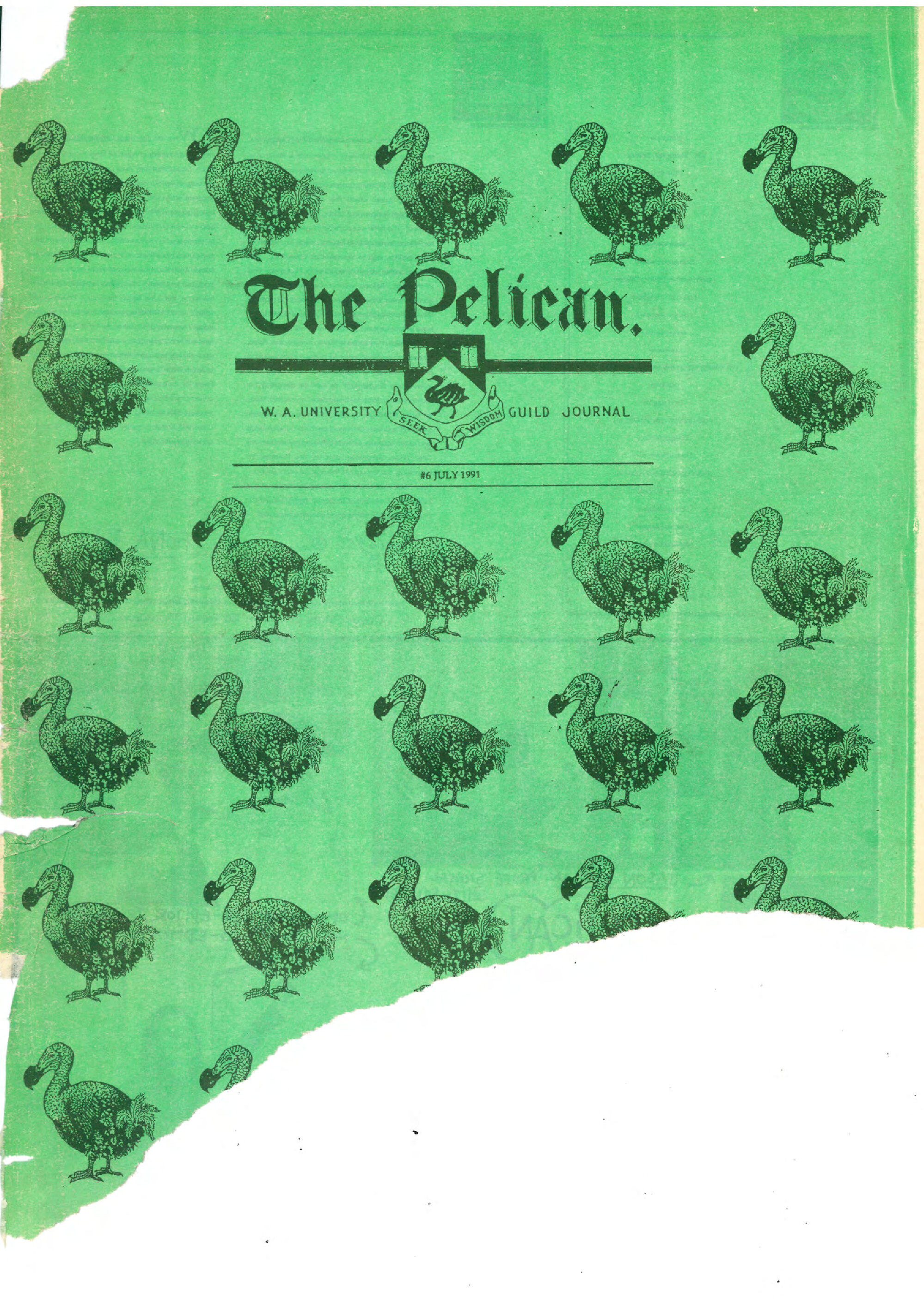 The Pelican, Vol. 62, no. 6 (July 1991)