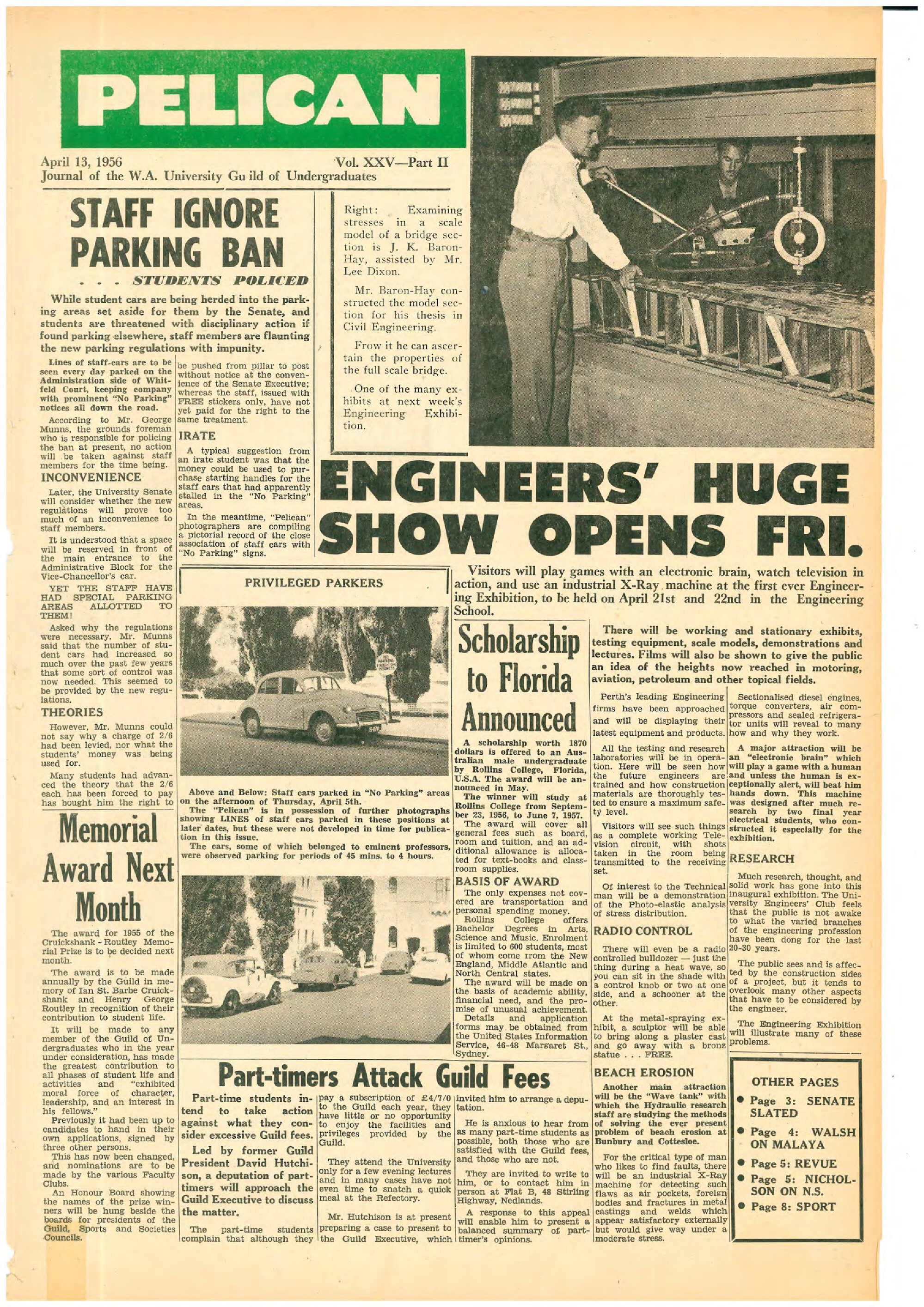 The Pelican - Vol. 25, no. 2 (April 13, 1956)