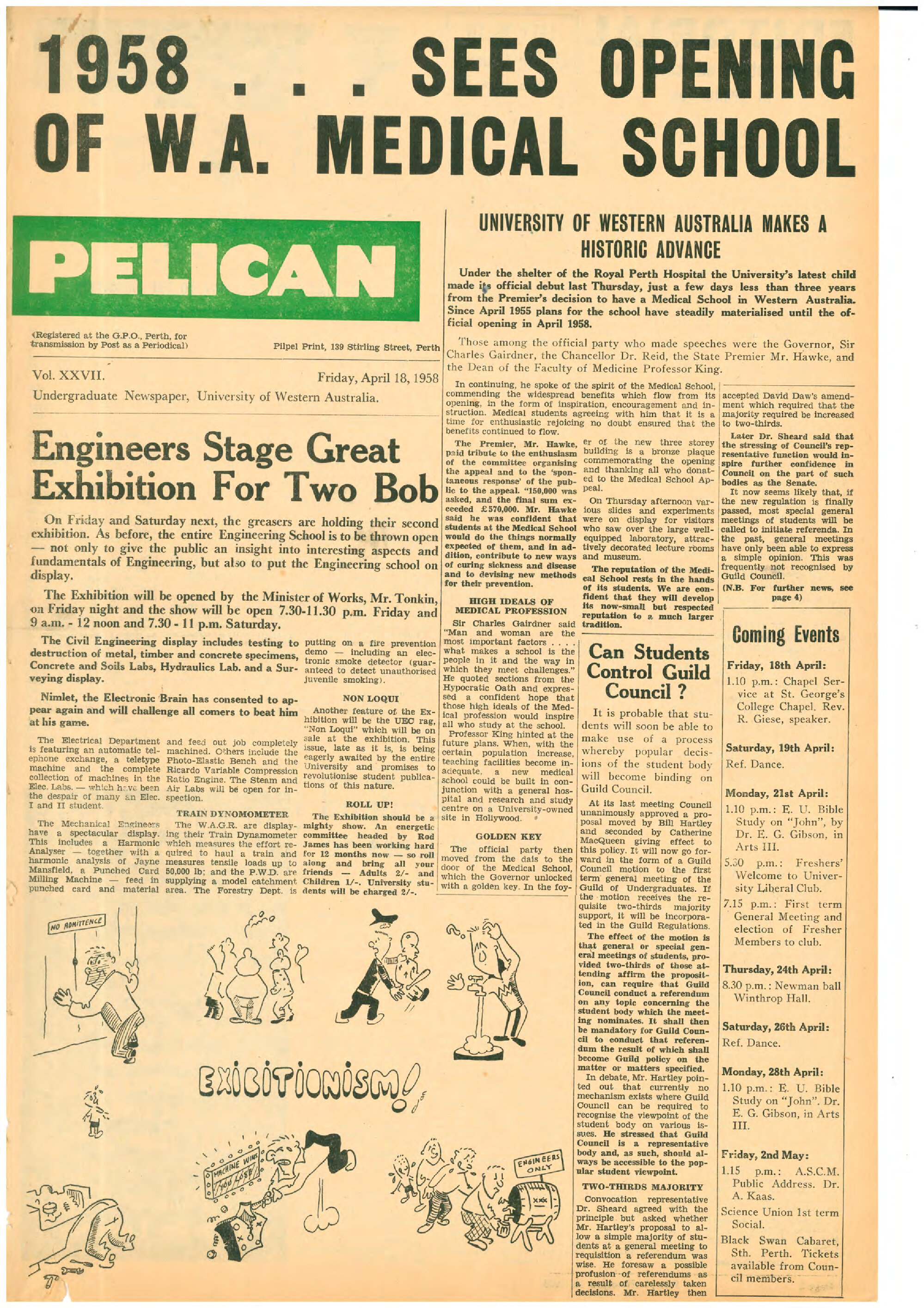 The Pelican - Vol. 27, no. 2 (April 18, 1958)