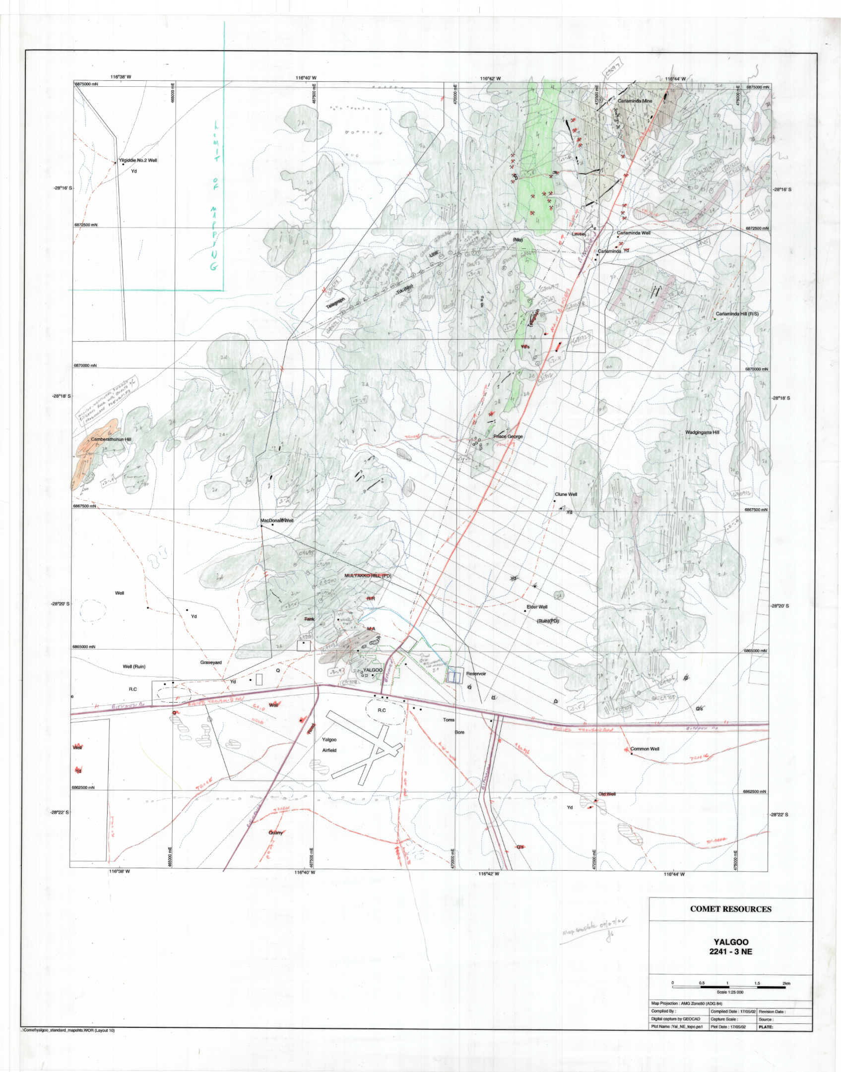 Yalgoo 2241-III NE Original