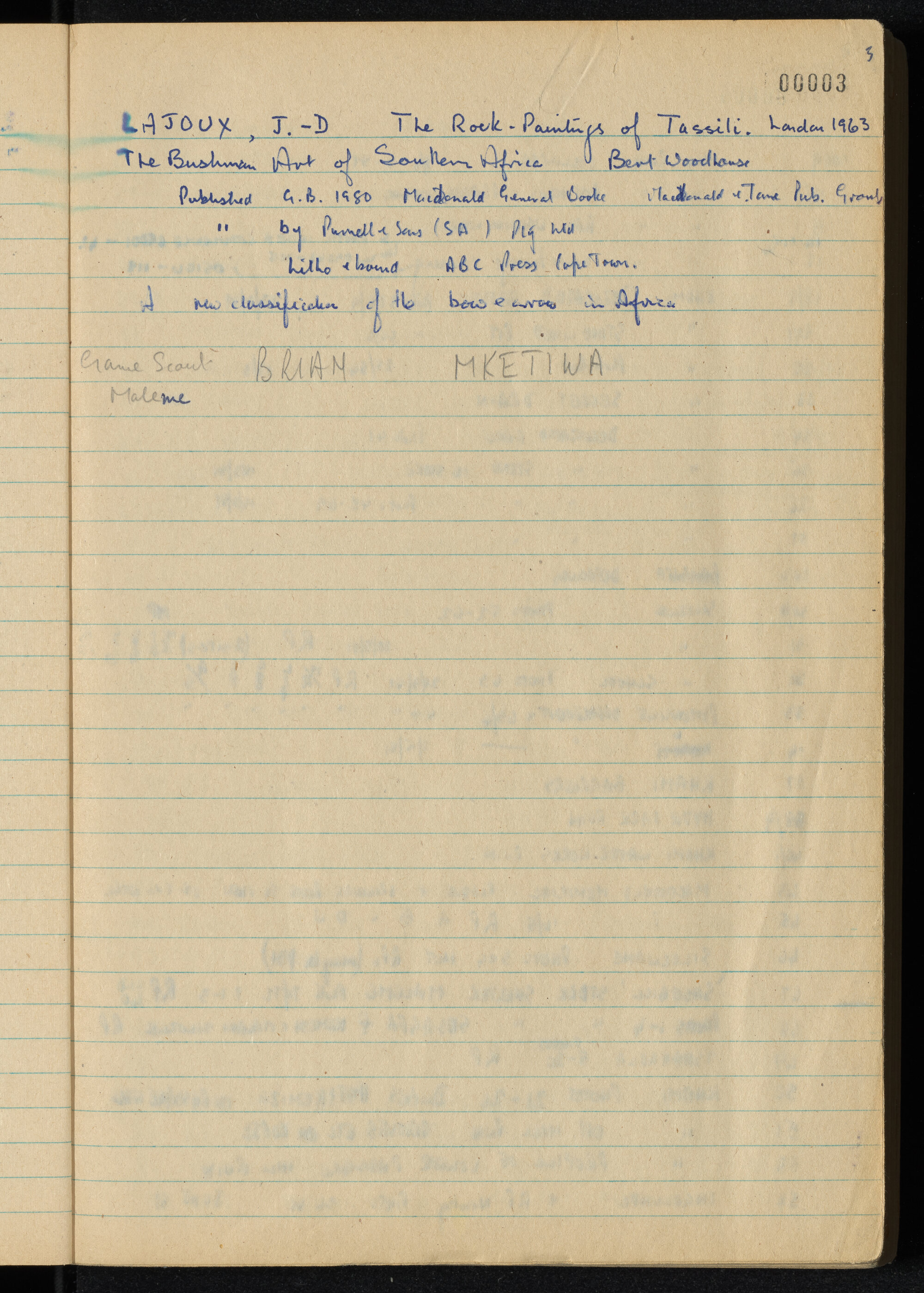 Peter Genge field notes. 00003