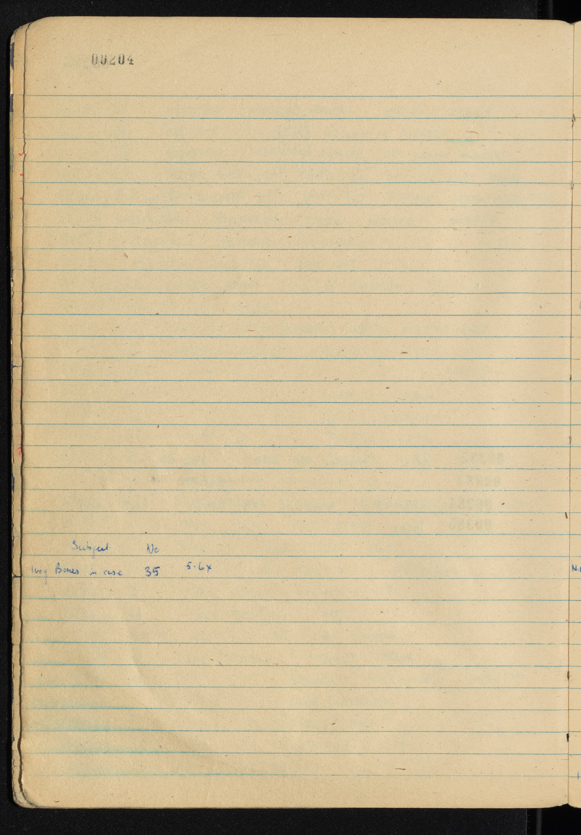 Peter Genge field notes. 00204