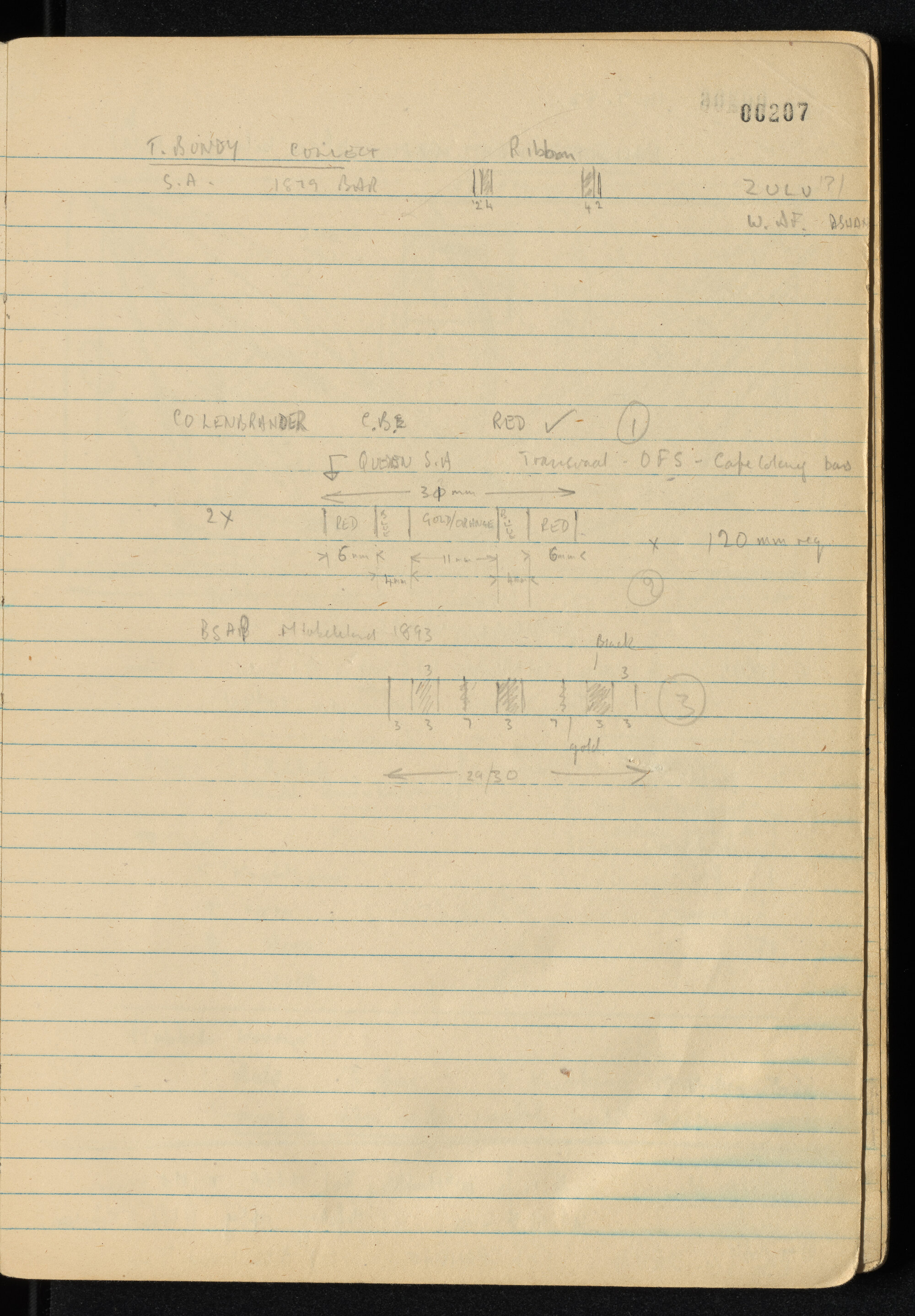 Peter Genge field notes. 00207