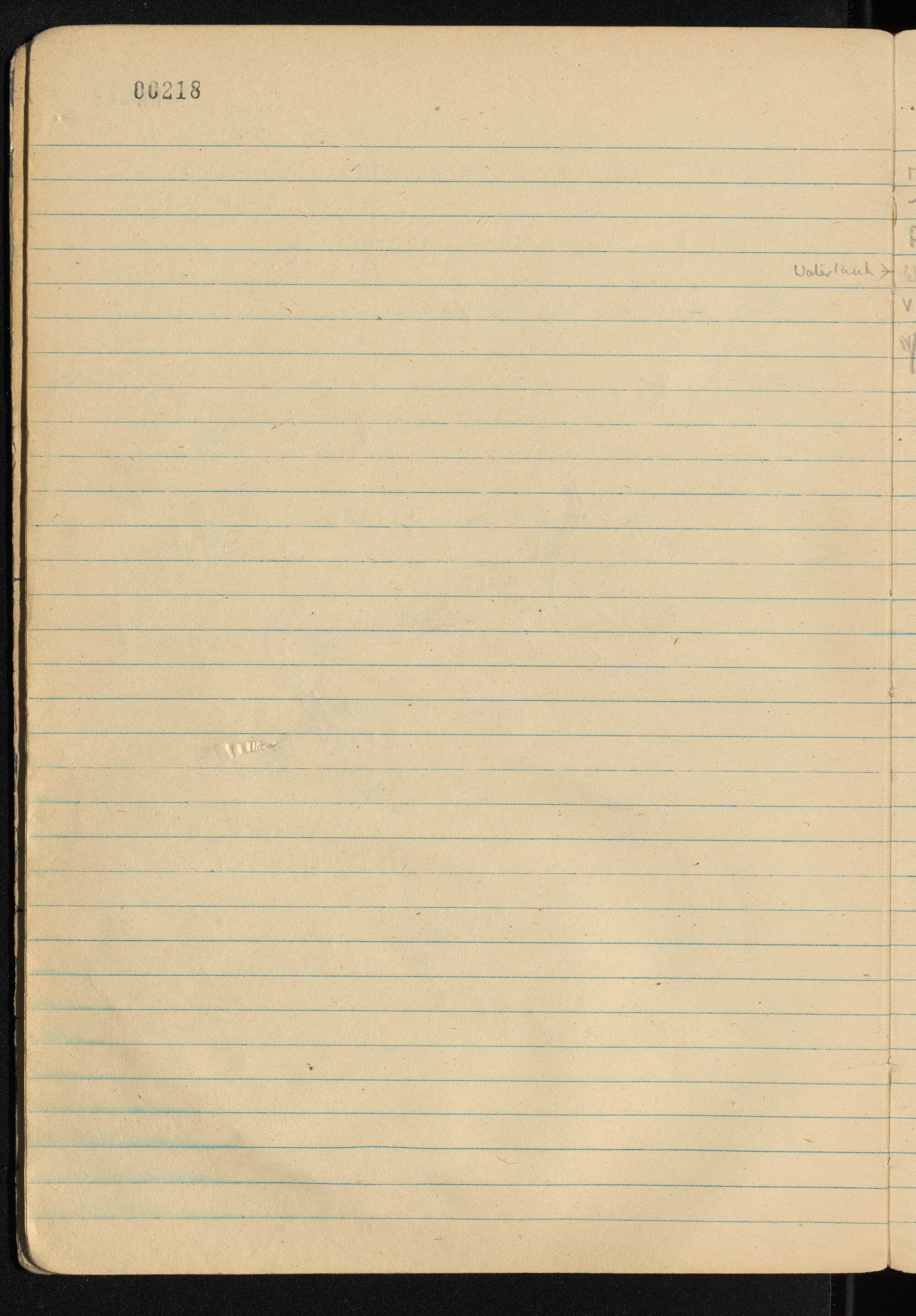 Peter Genge field notes. 00218