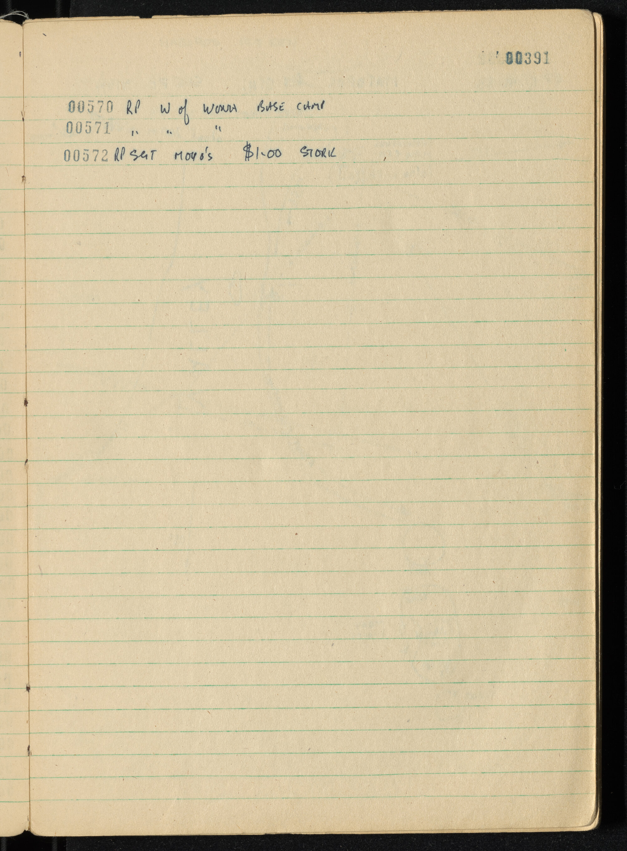 Peter Genge field notes. 00391