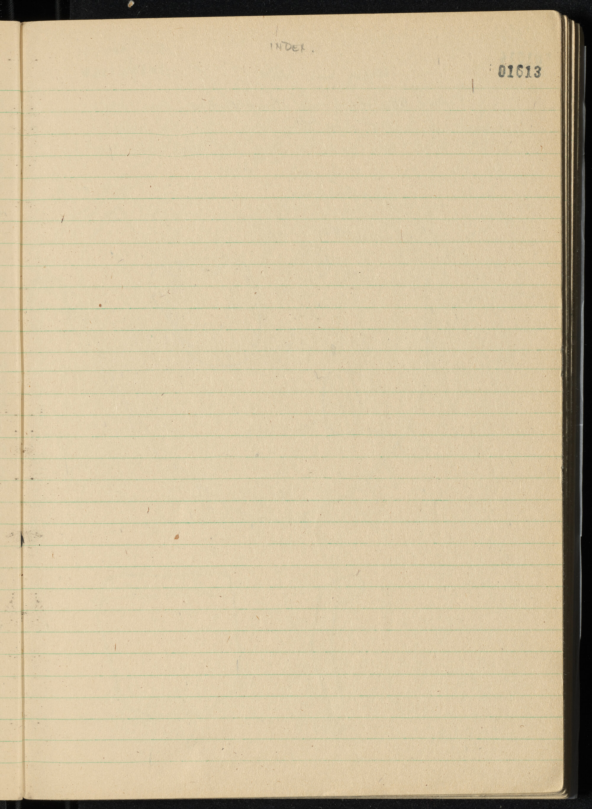 Peter Genge field notes. 01613