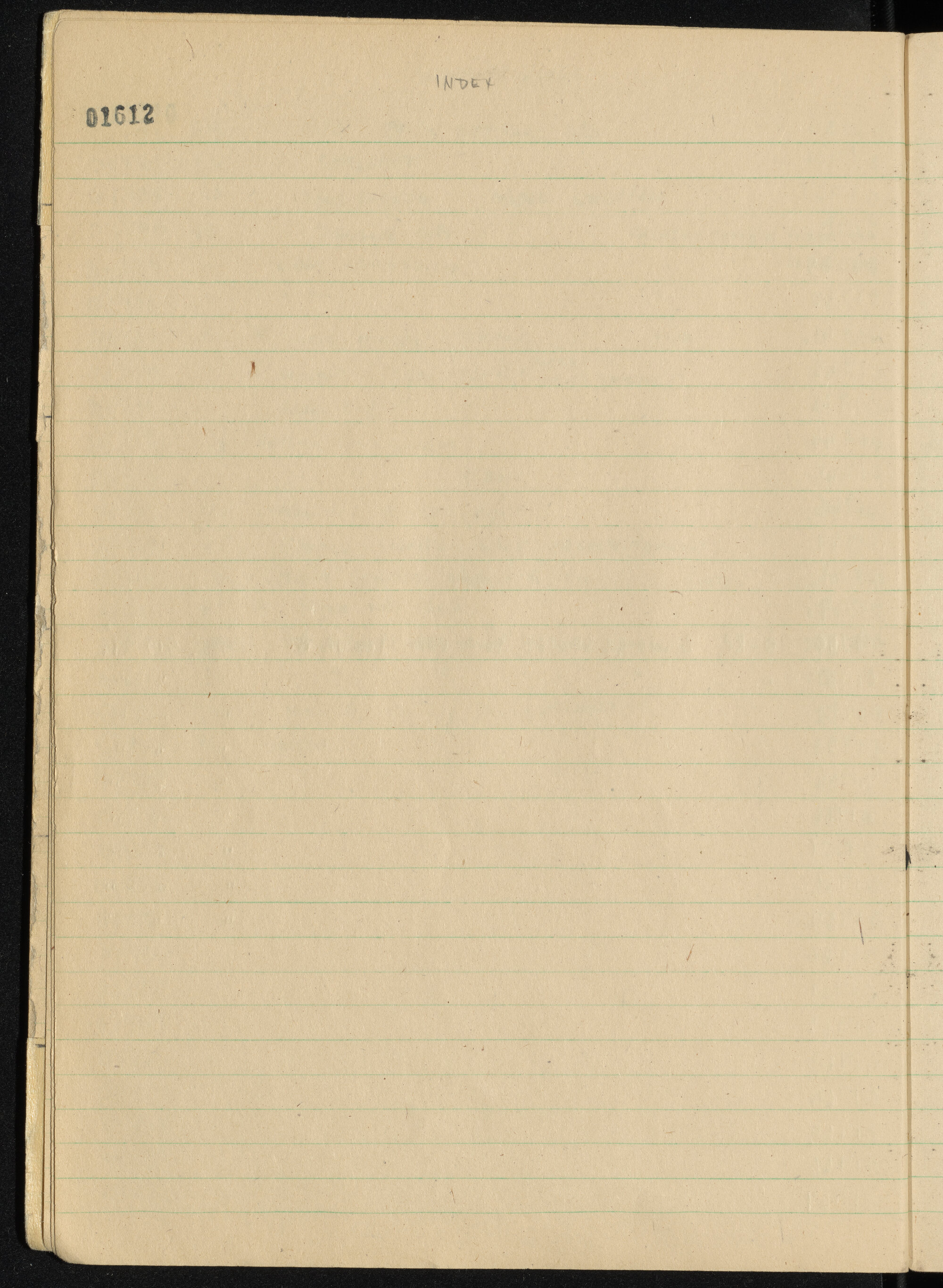 Peter Genge field notes. 01612