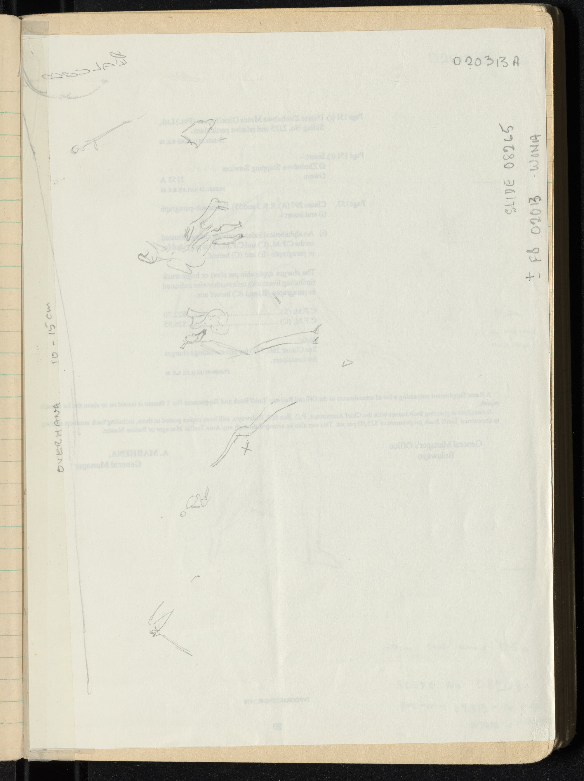 Peter Genge field notes. 02013-02014, insert