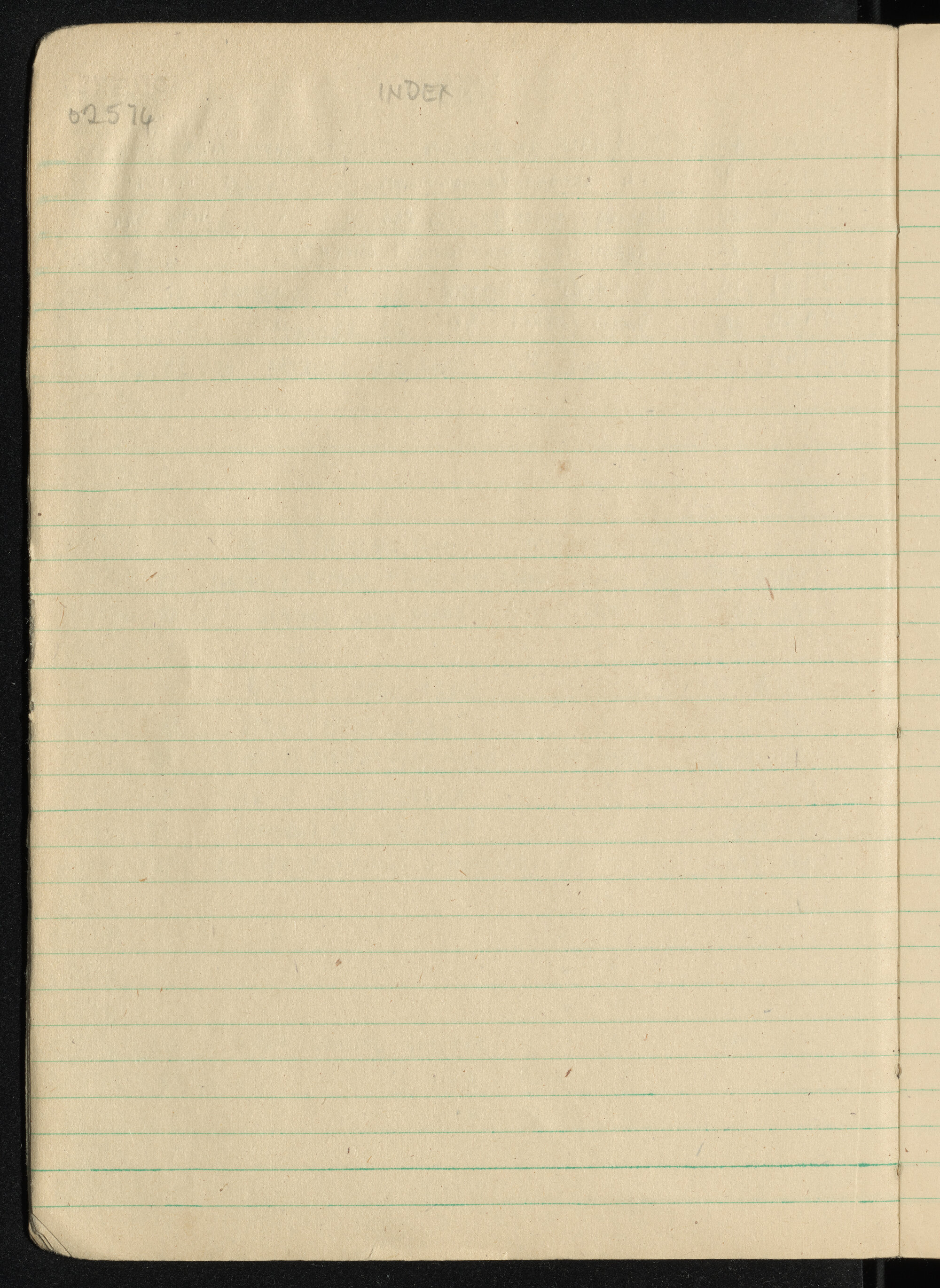 Peter Genge field notes. 02574