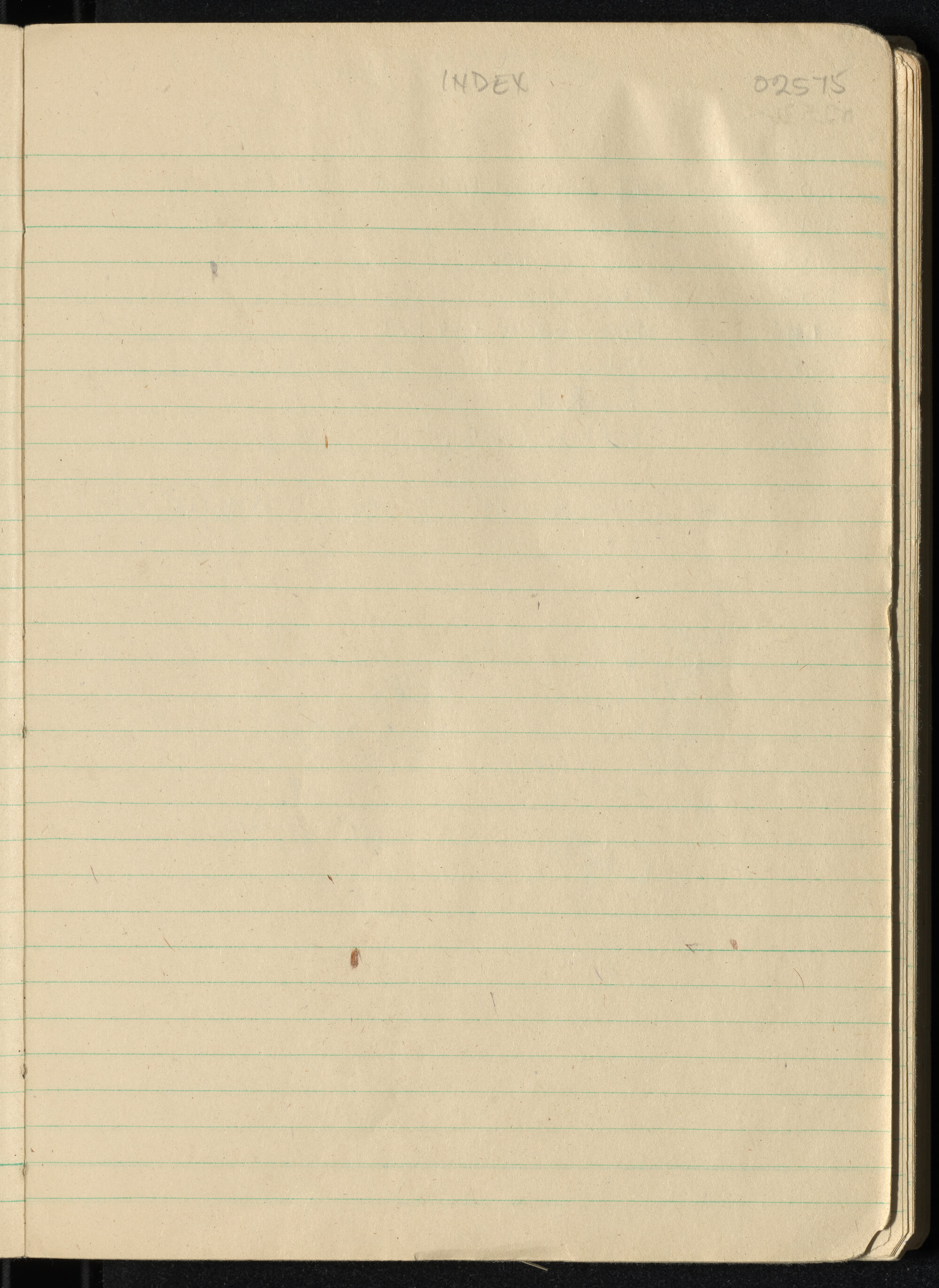 Peter Genge field notes. 02575