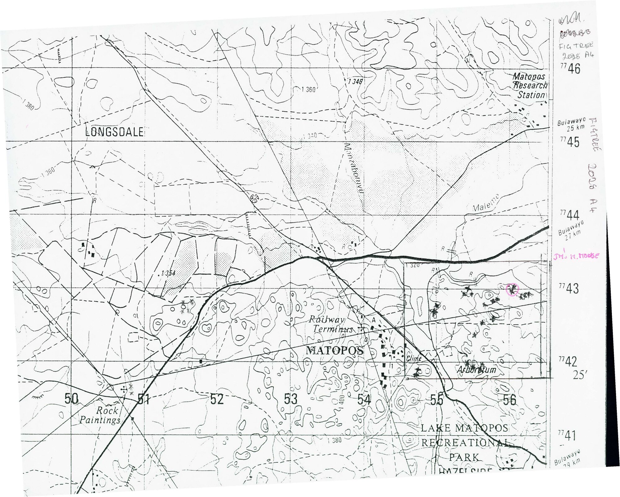 Peter Genge field notes. Book 8, insert 1