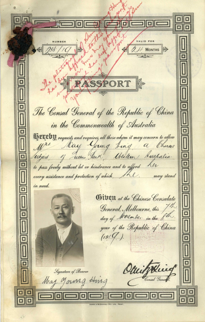 Passport - Young Hing Sun