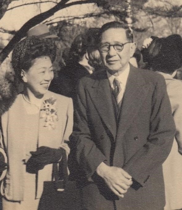 Fong Sydney and his third wife Ann