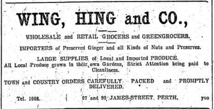 Wing Hing &amp; Co. Advertisement - 1904