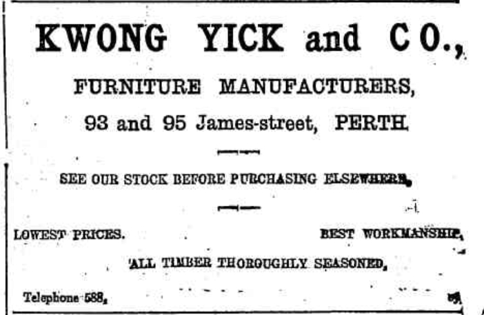 Kwong Yick &amp; Co. Advertisement - 1905