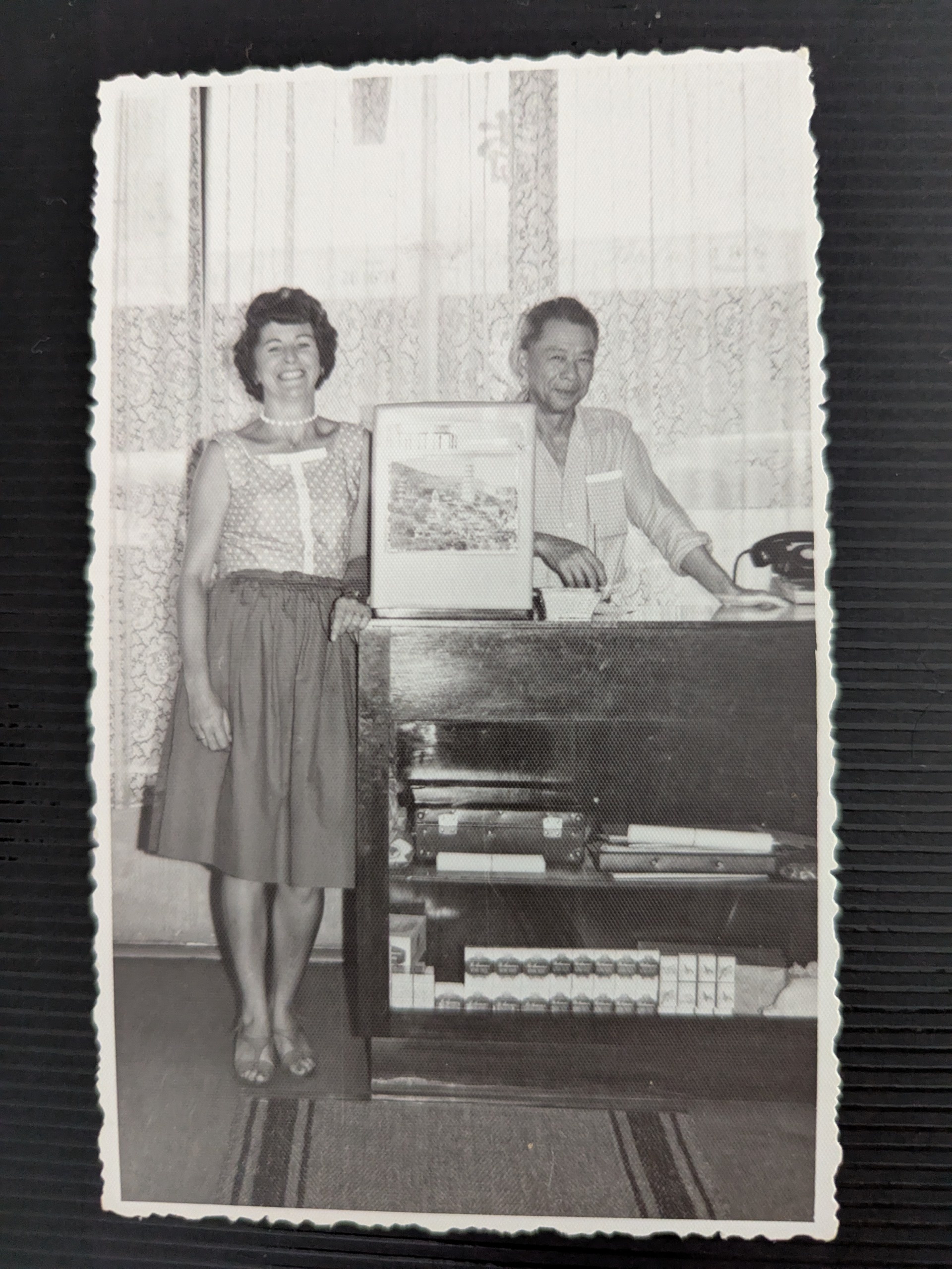 Goon Tam Hoy (and unidentified person) Hong Kong Restaurant - 1960s