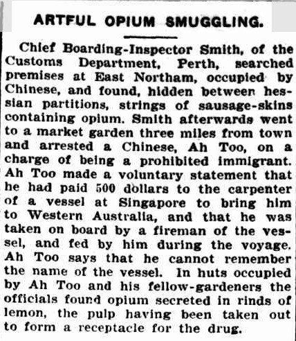 Artful Opium Smuggling