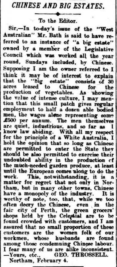 Chinese and Big Estates