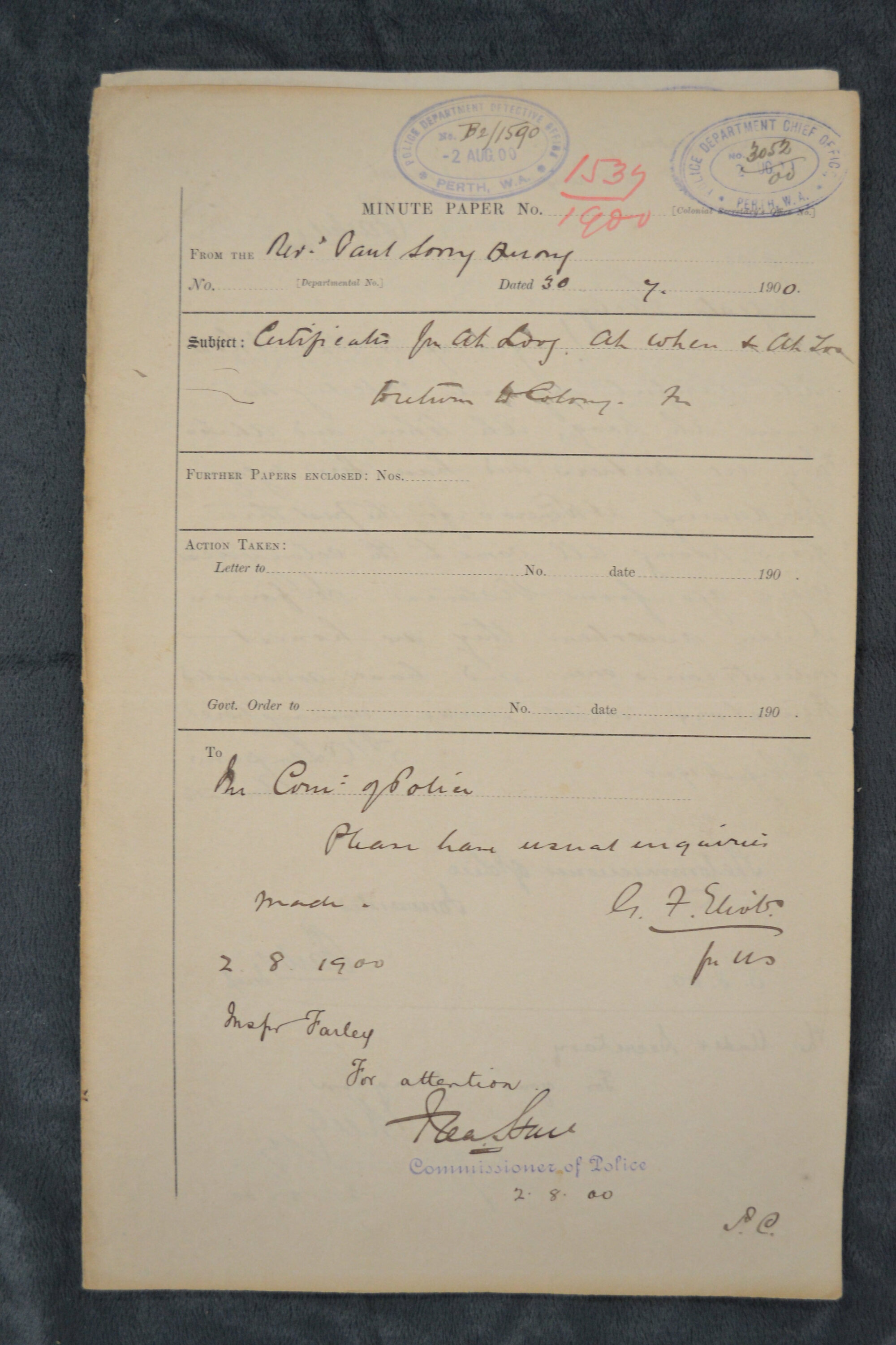 Ah Long, Ah When, Ah Too 1900-1537