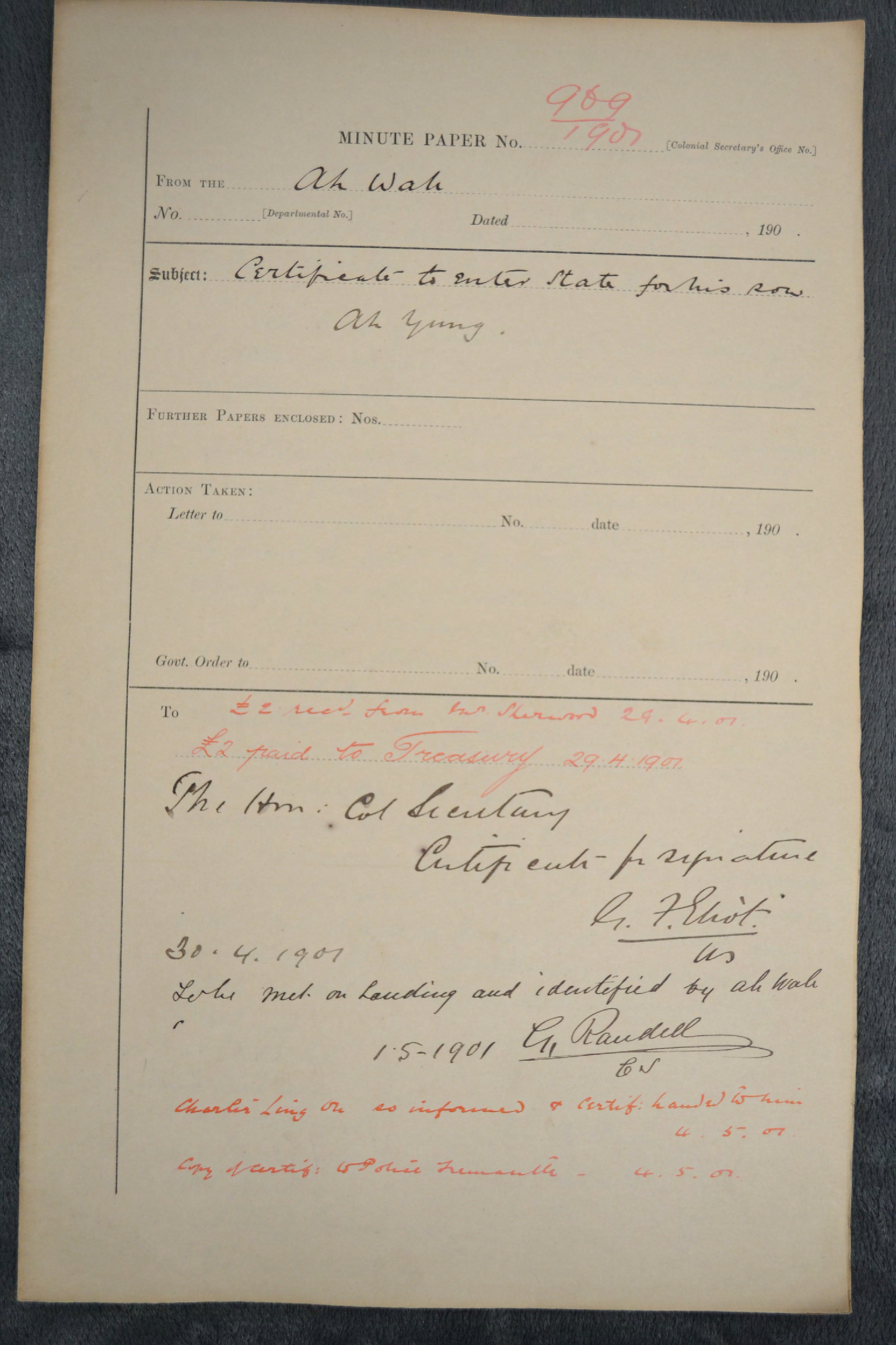 Ah Wah &amp; Ah Yung 1901-969