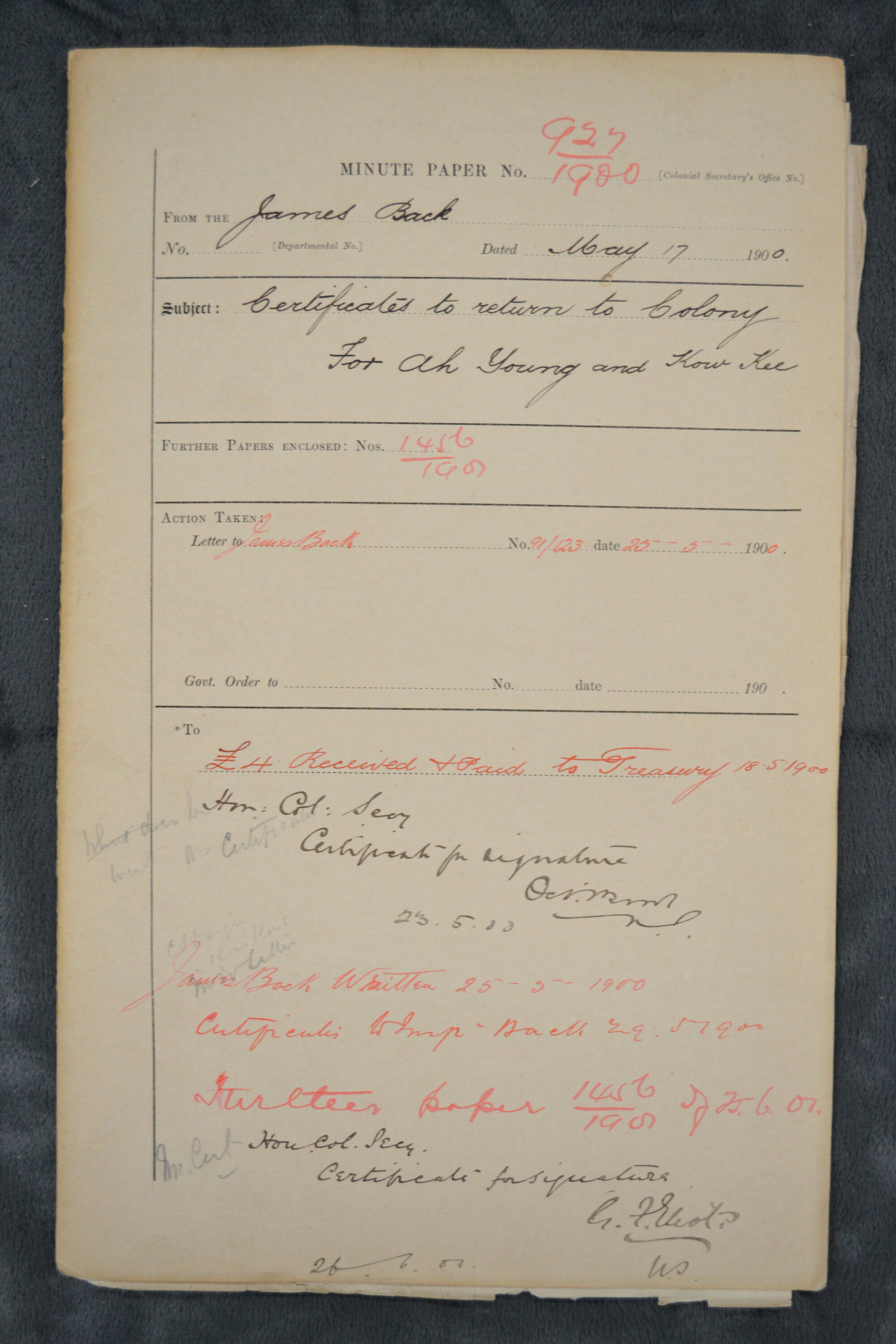 Ah Young &amp; Kow Kee 1900-927