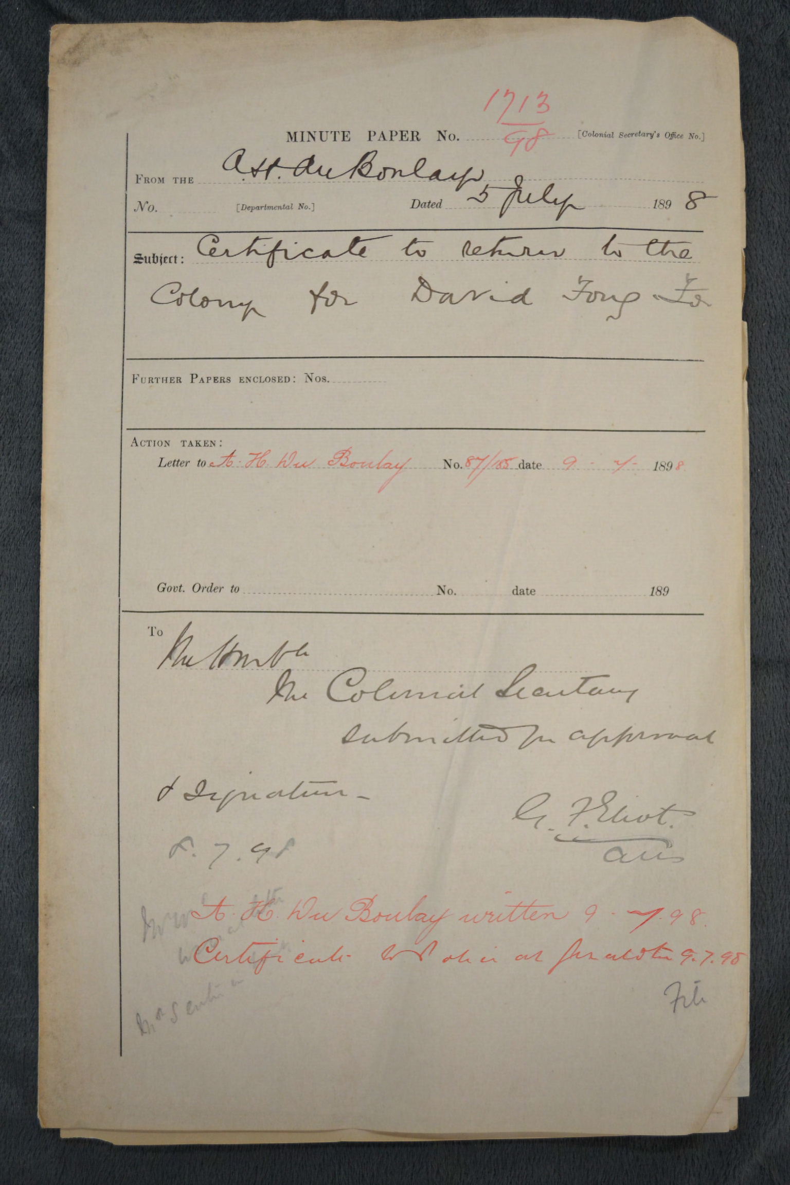 David Fong 1898-1713