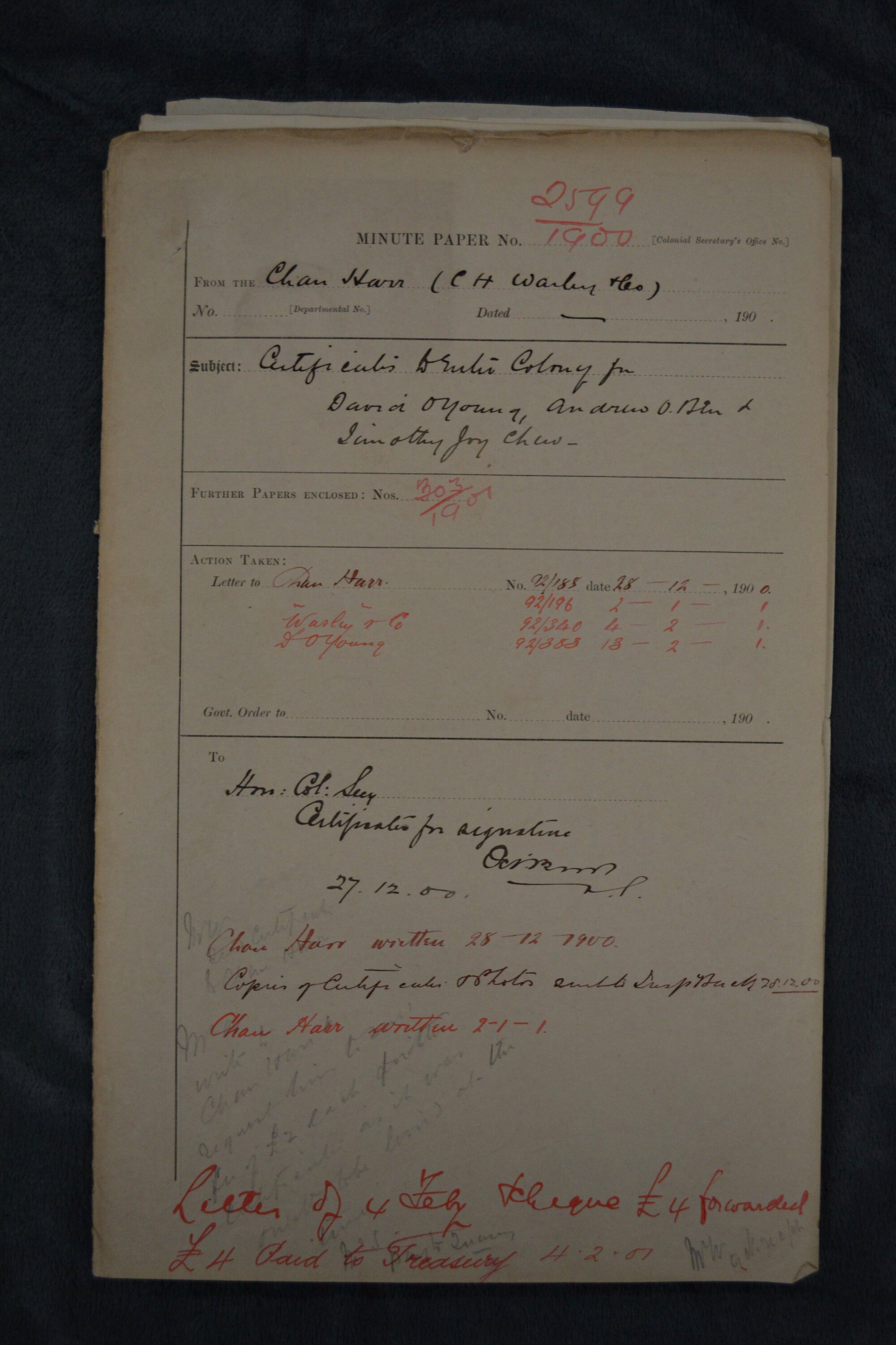 David O'Young, Andrew O'Bin, Timothy Joy Chew 1900-2599