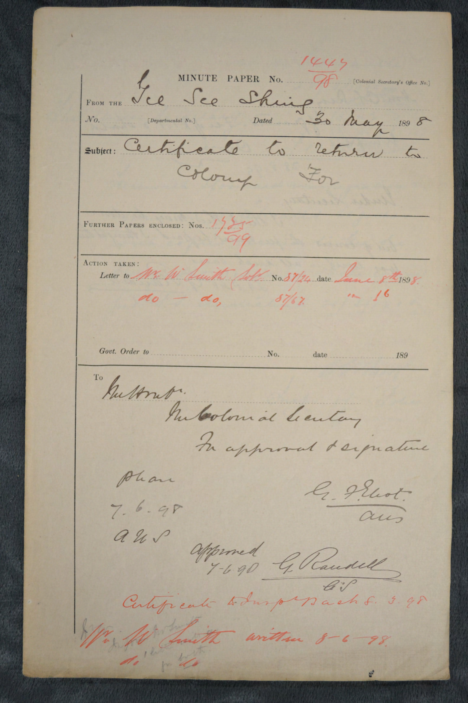 Gee See Shing 1898-1447