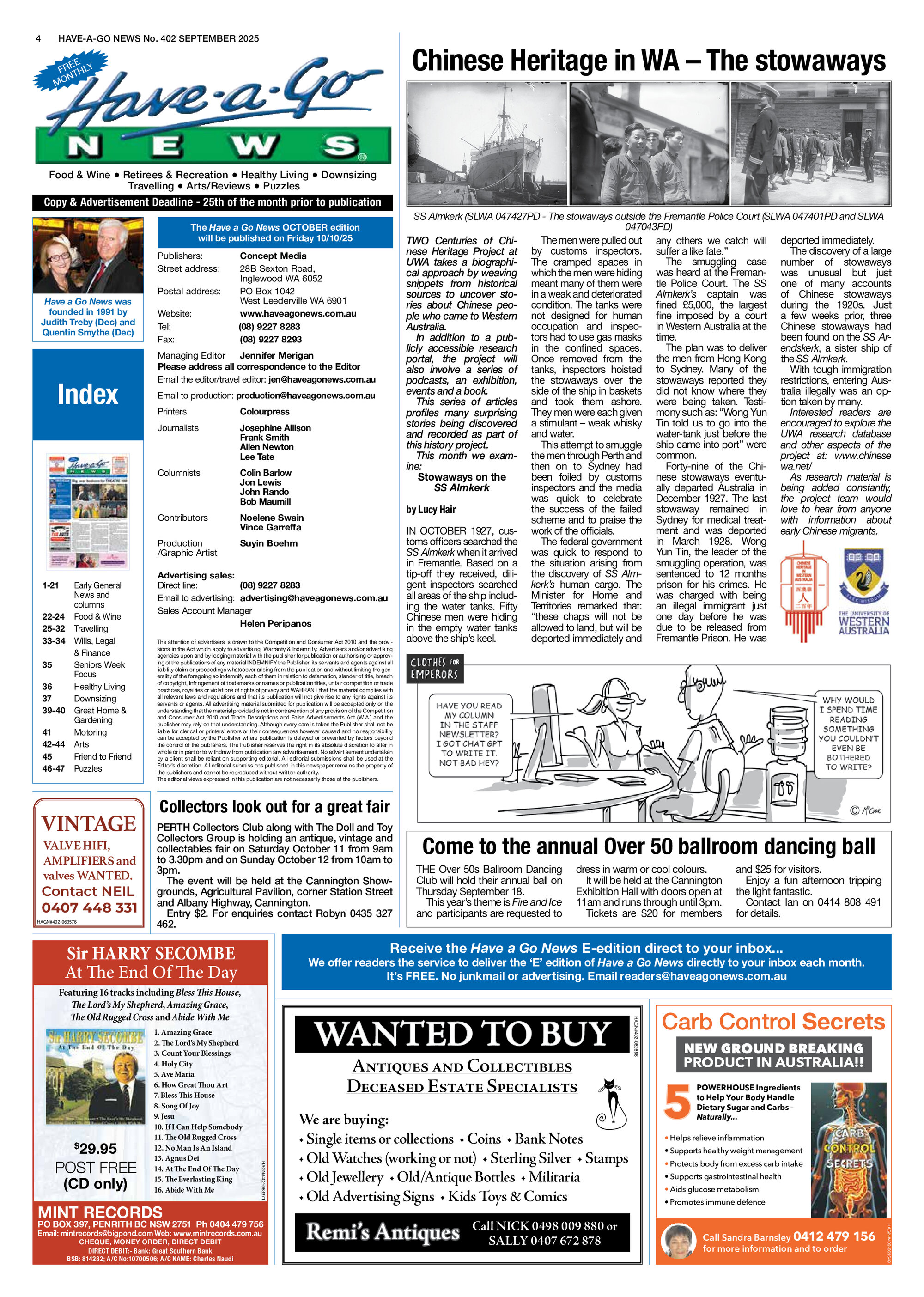 11 HaveAGo Stowaways article - September 2025