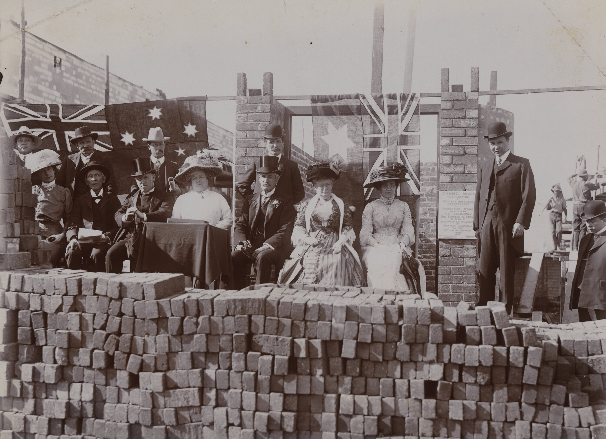 Chung Wah Association - laying the foundation stone (3 of 3)