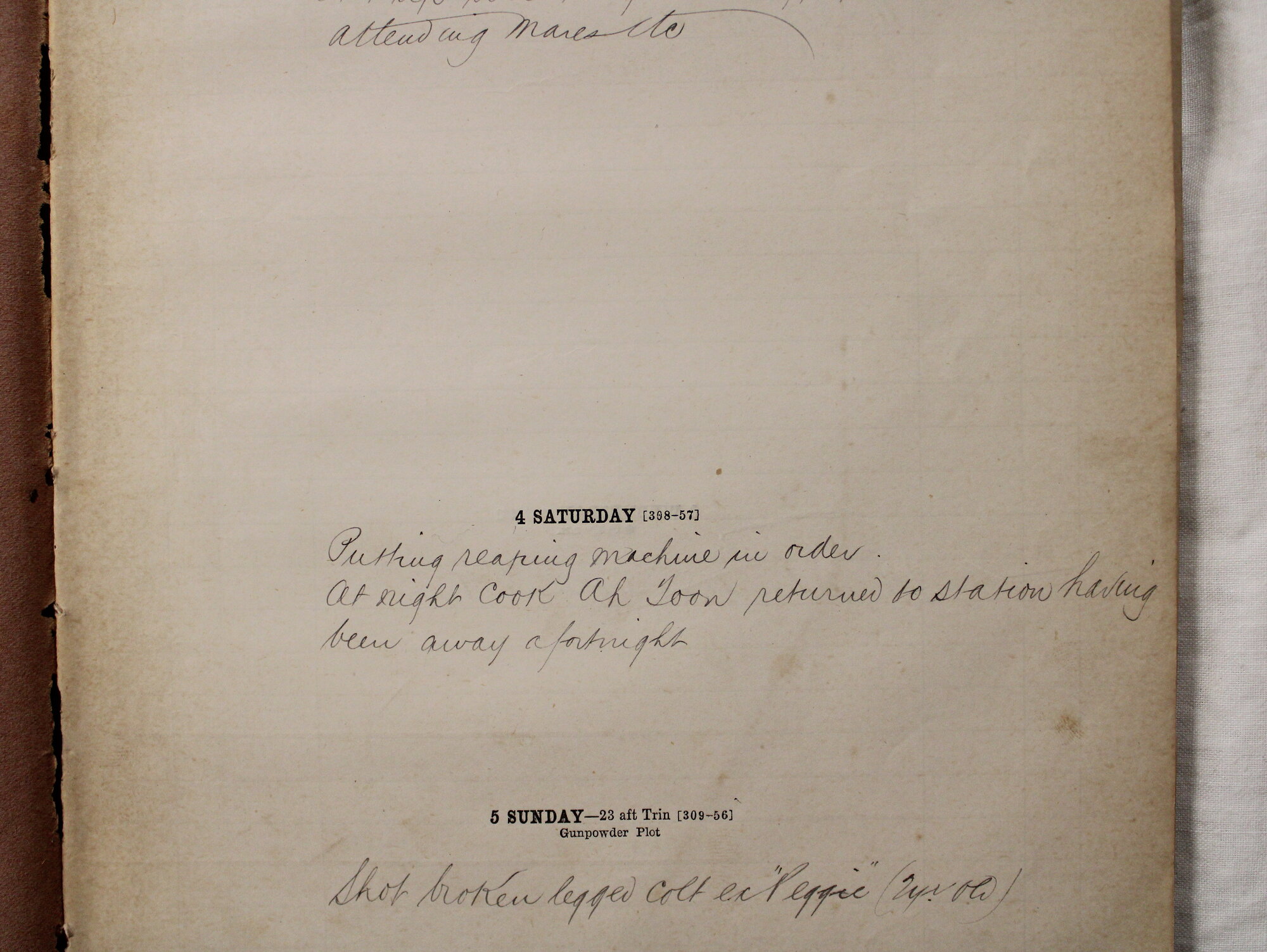 Jerramungup farm diary 4-5  November 1893