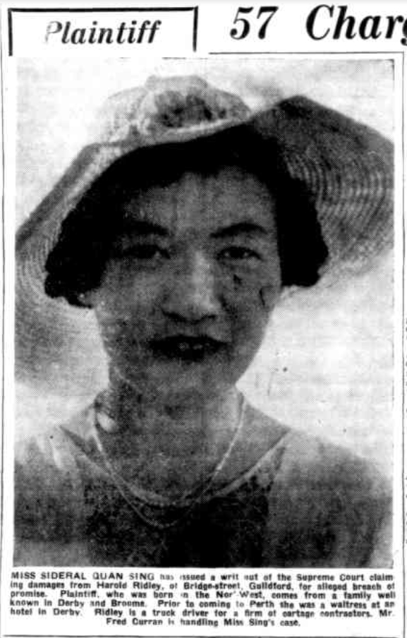 Sideral Quan Sing, photograph in Mirror newspaper