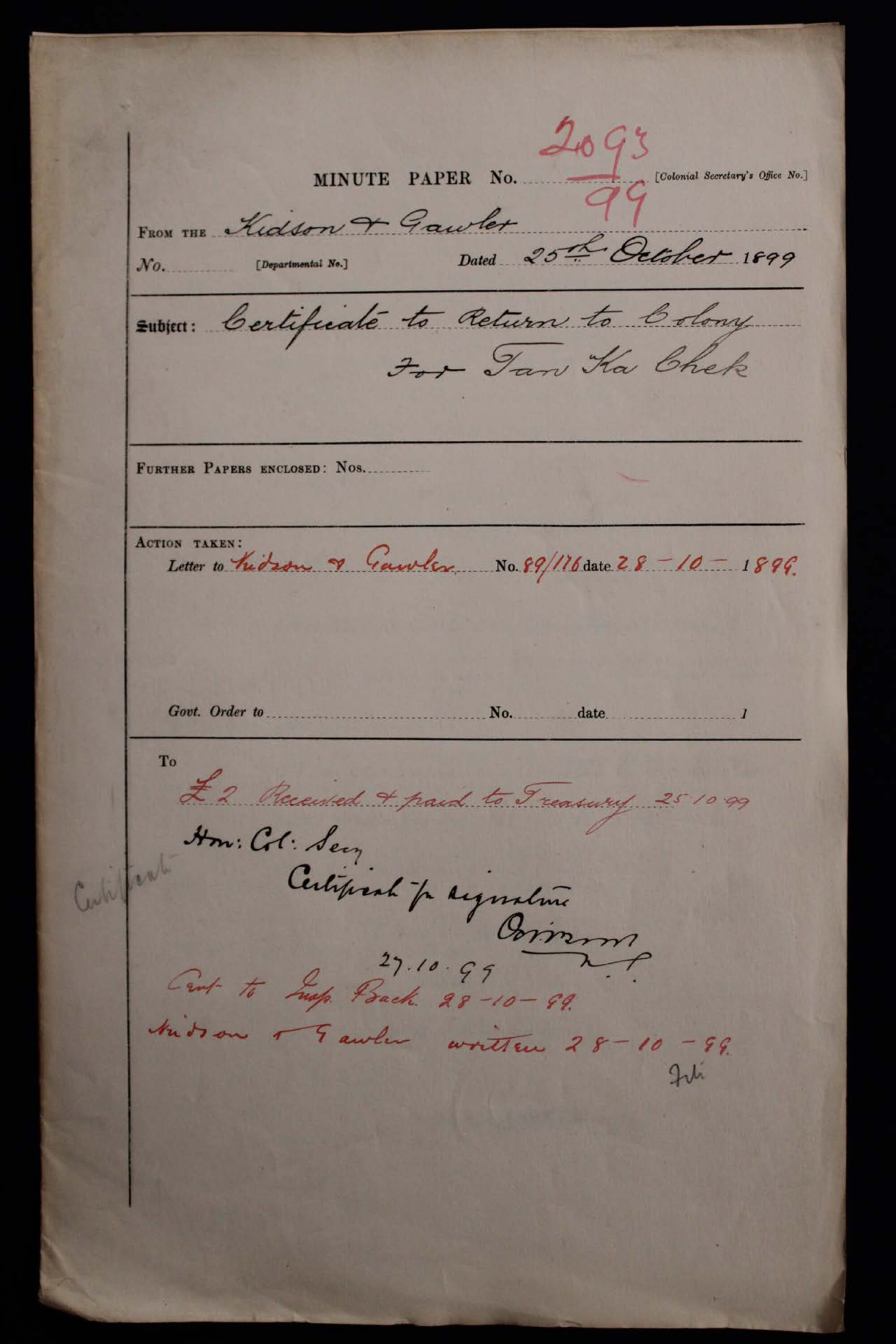 Tan Ka Chek 1899-2093