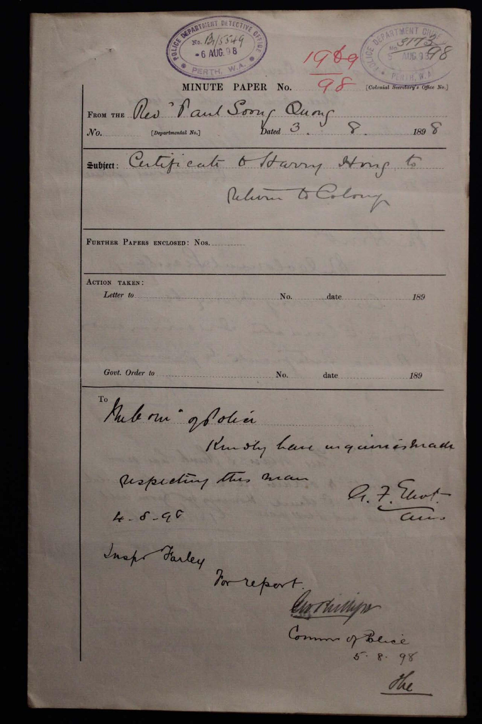 Harry Hong 1898-1969