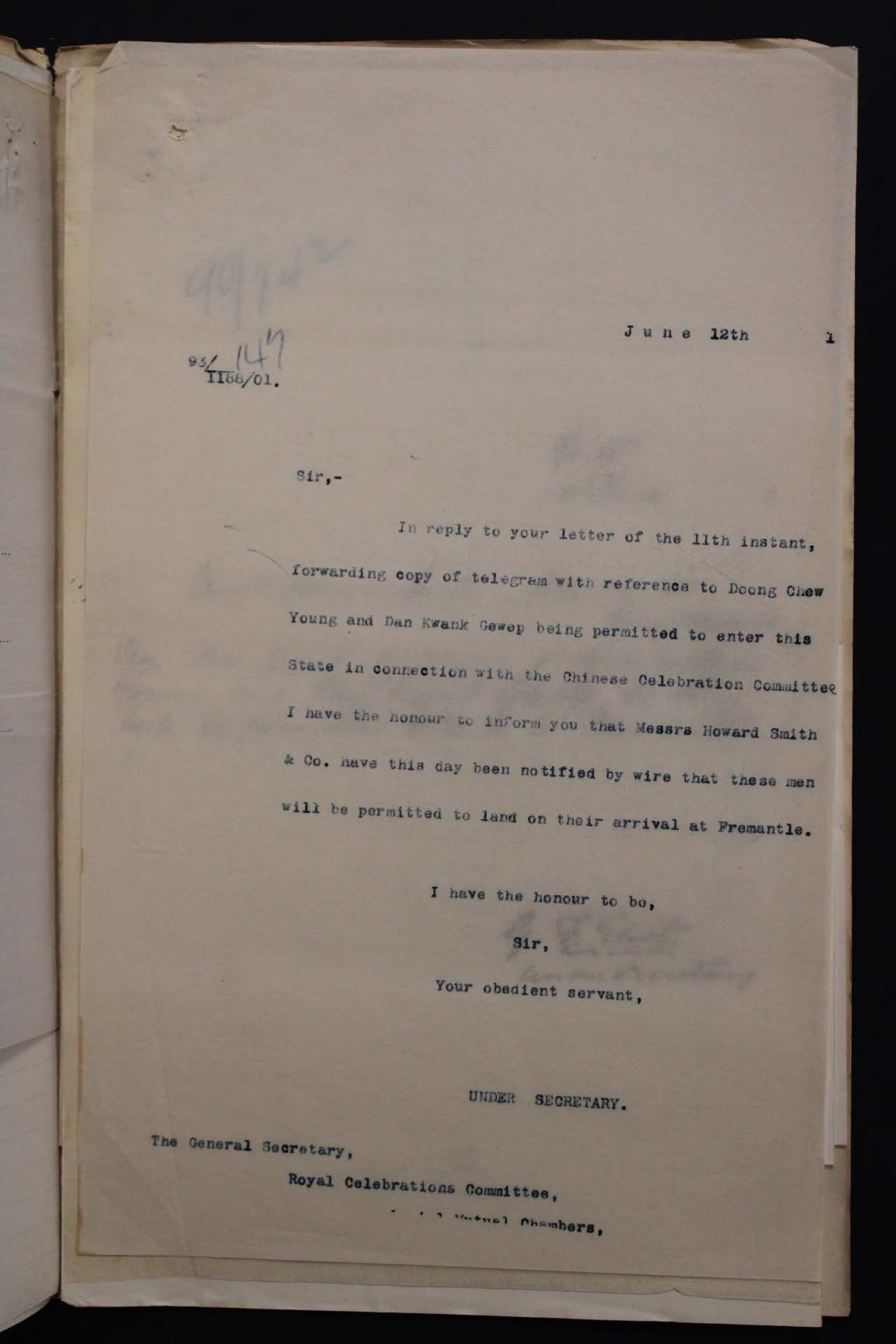 Chinese Celebration Committee 1901-1223