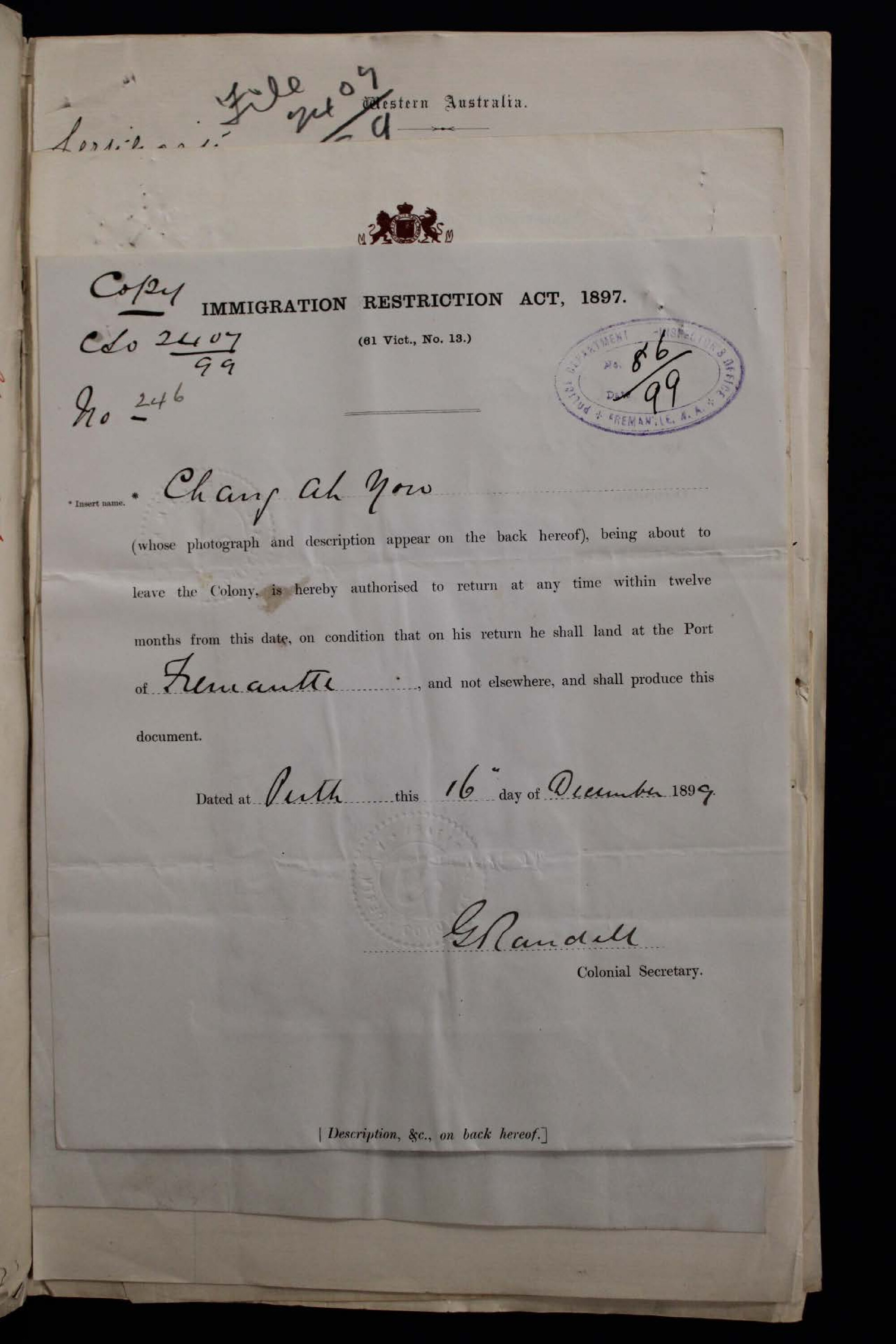 Chang Ah You 1899-2407