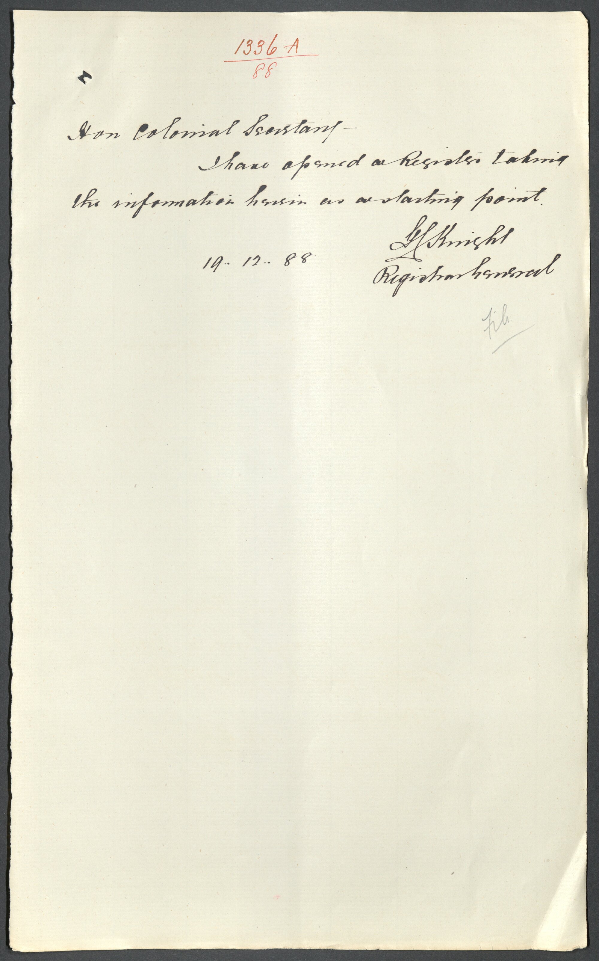 Page08 1888, Collector of Customs - Return of Chinese