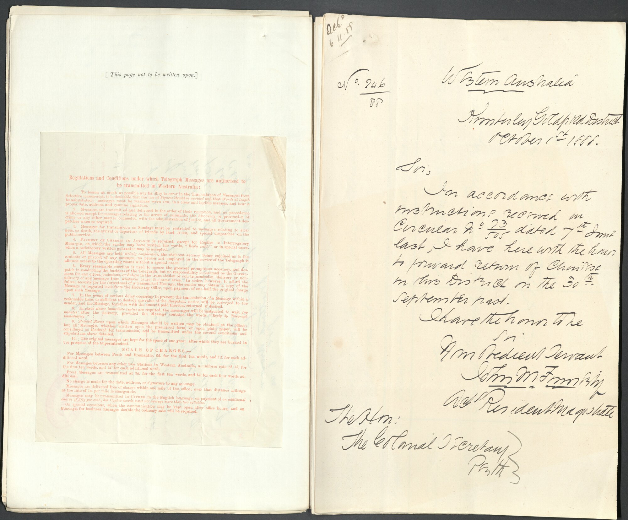 Page24 1888, Collector of Customs - Return of Chinese