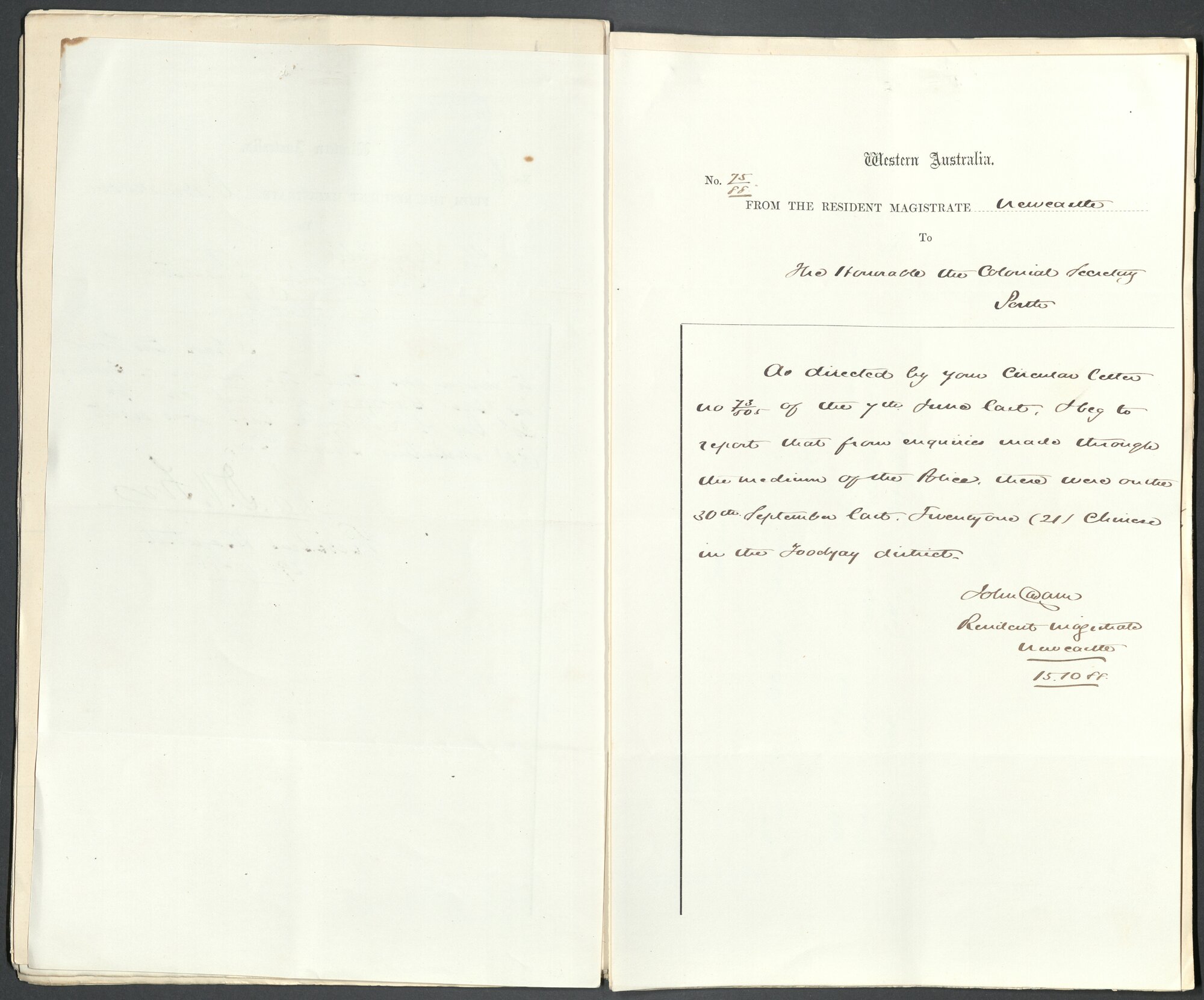 Page27 1888, Collector of Customs - Return of Chinese