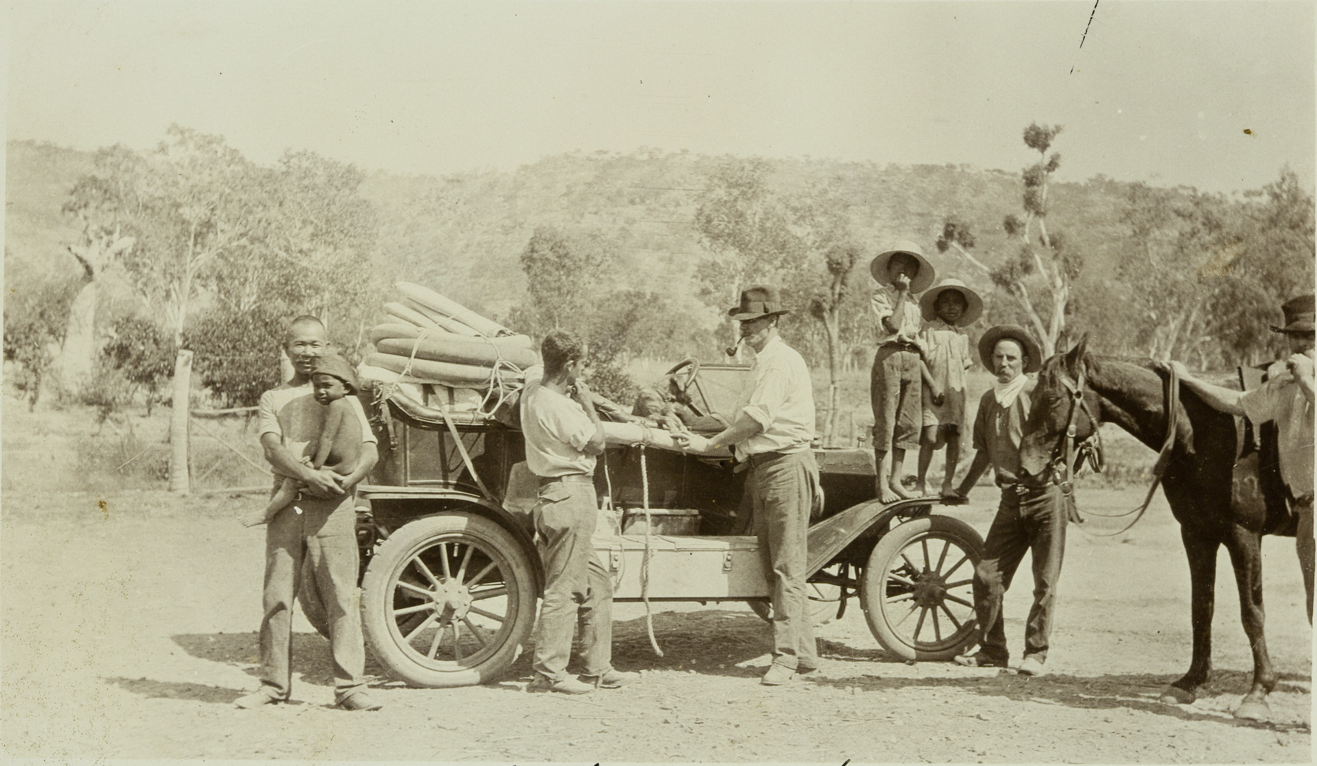 Ah Kim (2) at Mugg's Lagoon in 1914