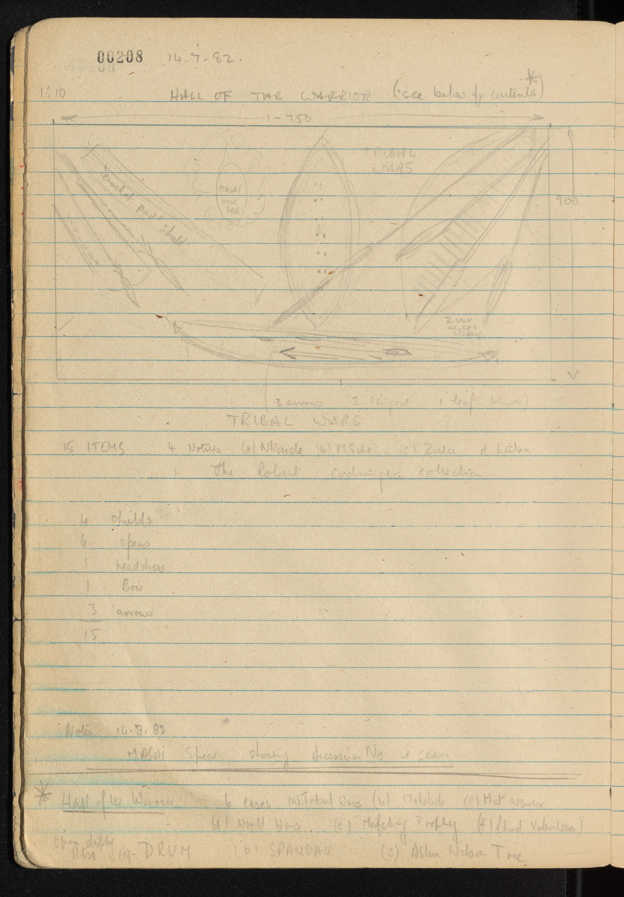 Peter Genge field notes. 00208