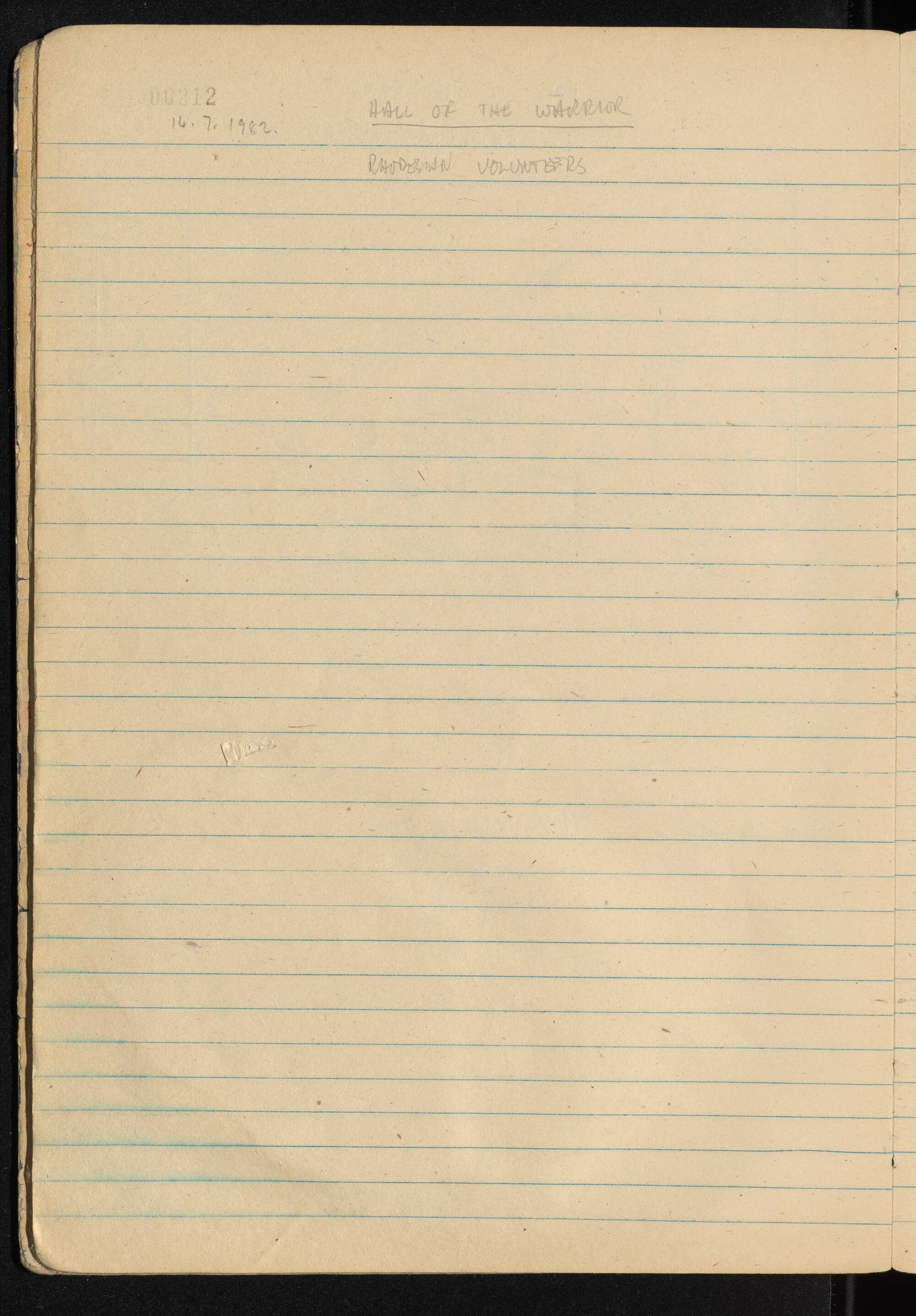 Peter Genge field notes. 00212