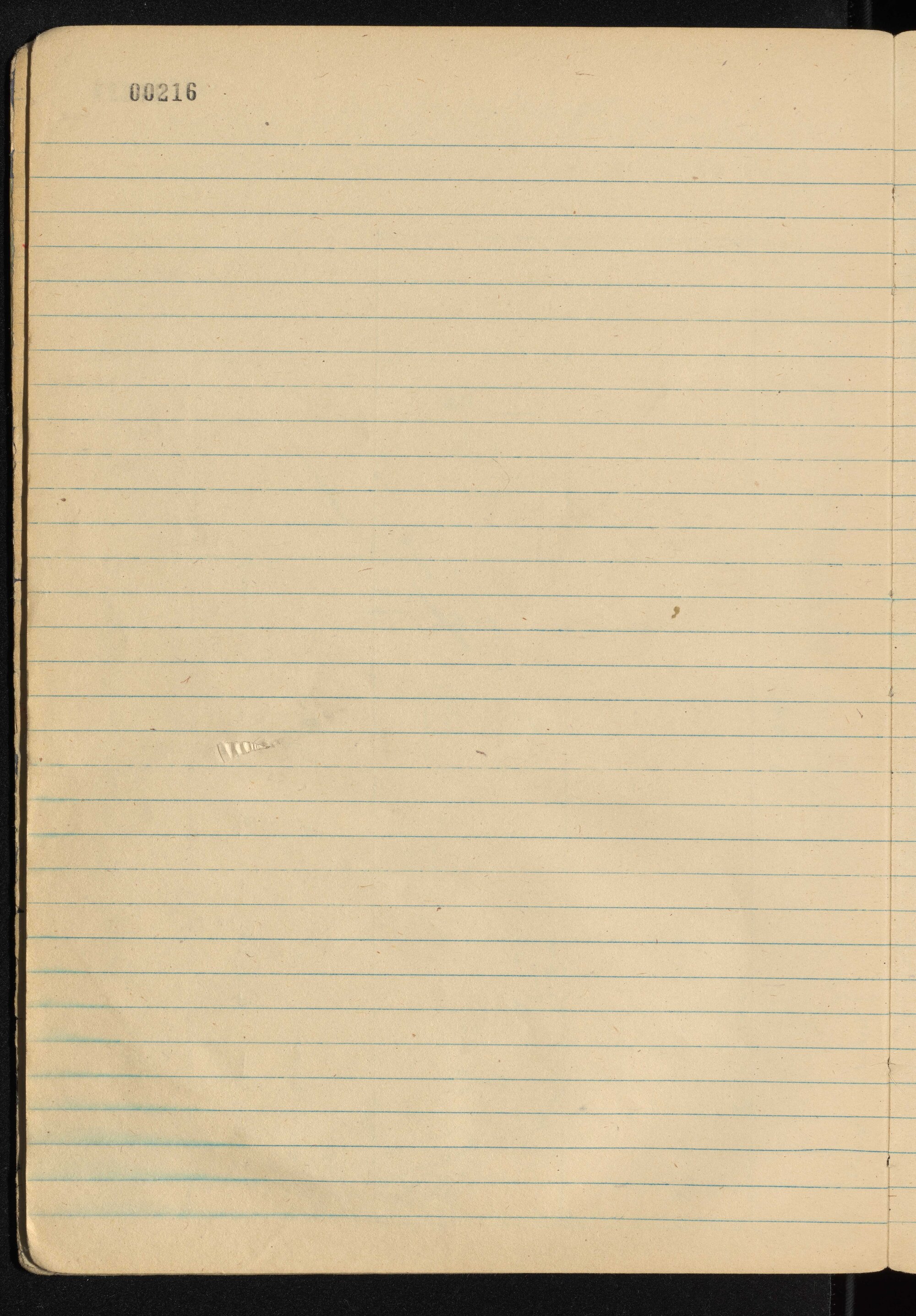 Peter Genge field notes. 00216