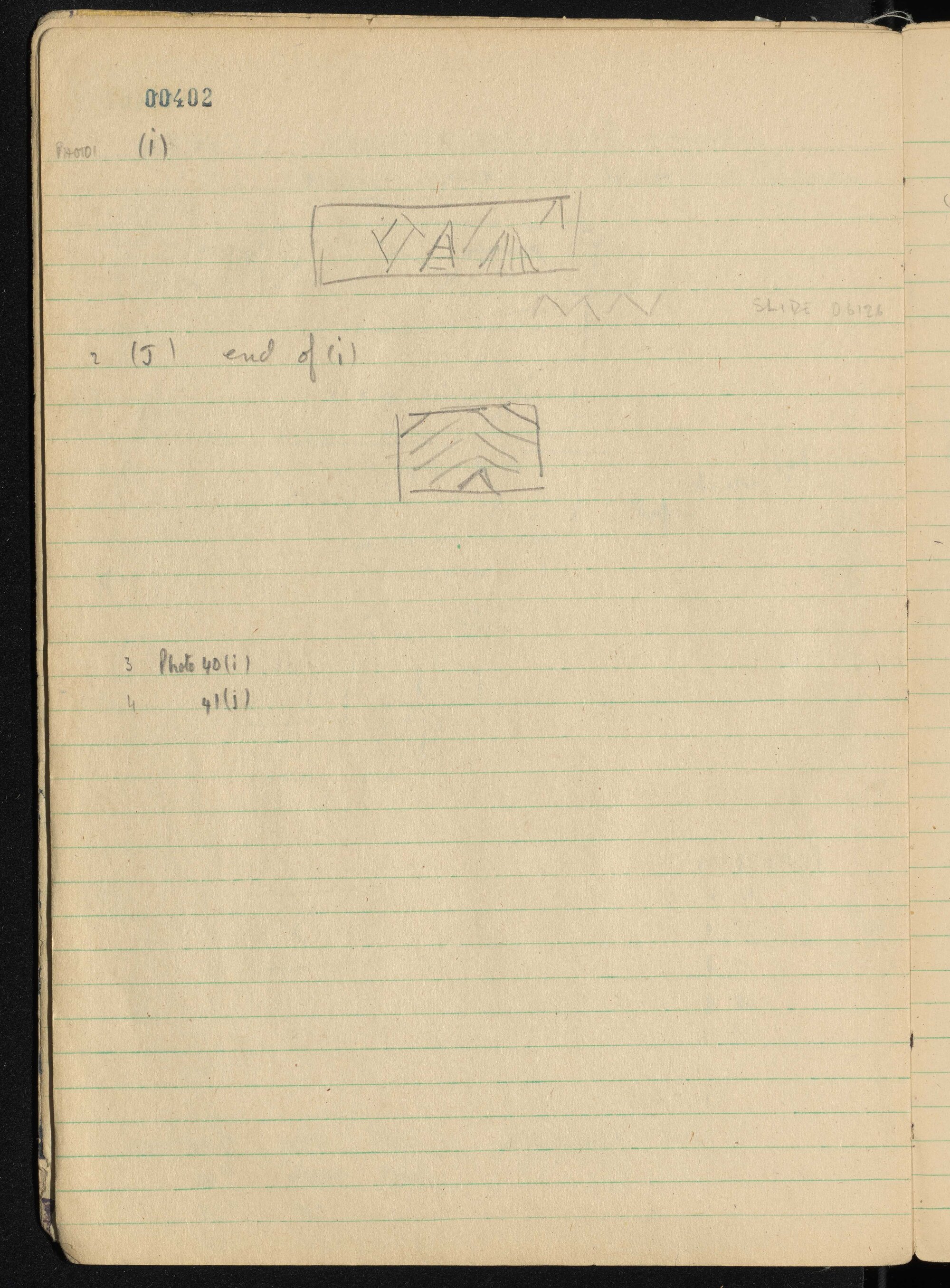 Peter Genge field notes. 00402