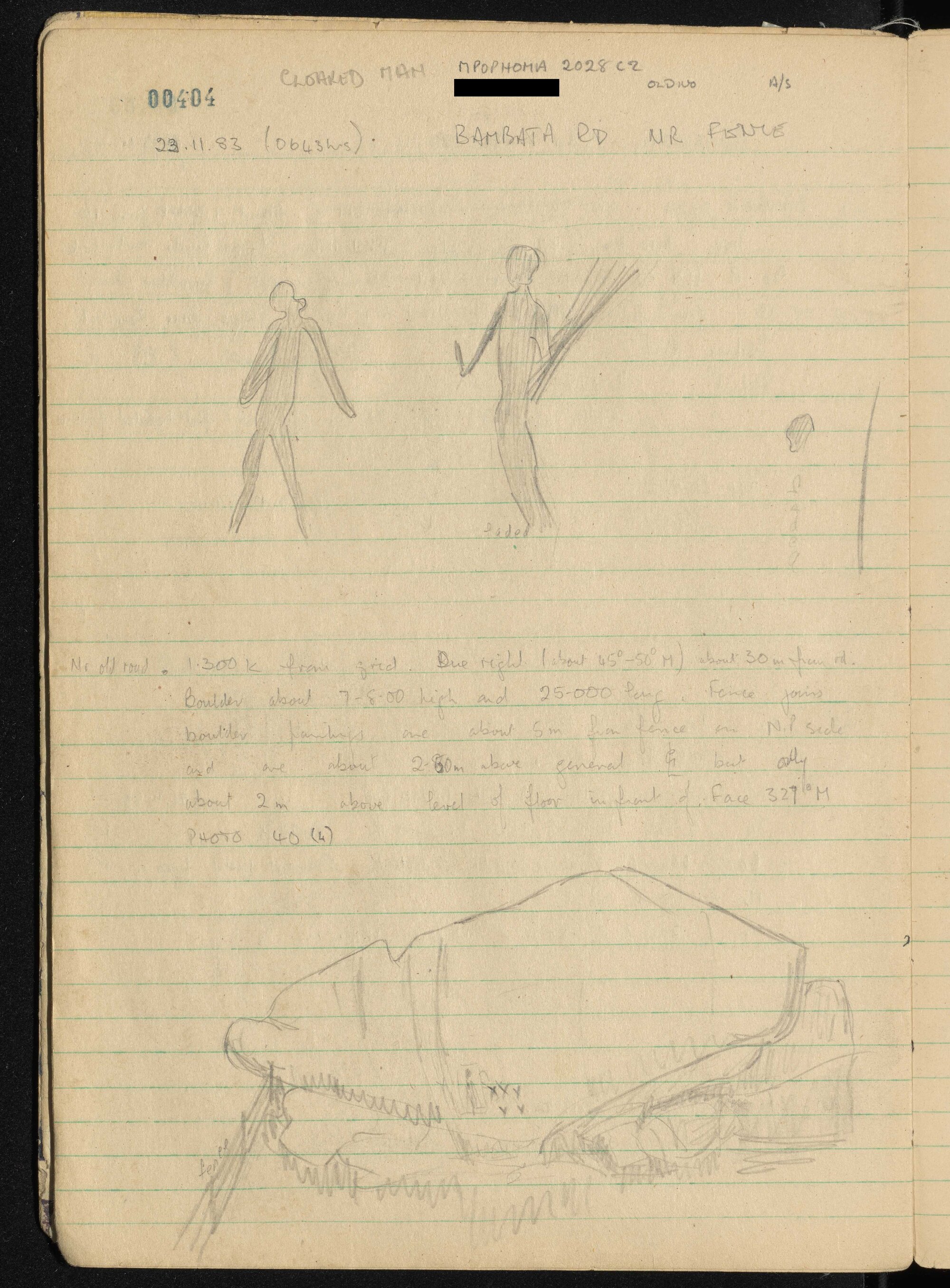 Peter Genge field notes. 00404