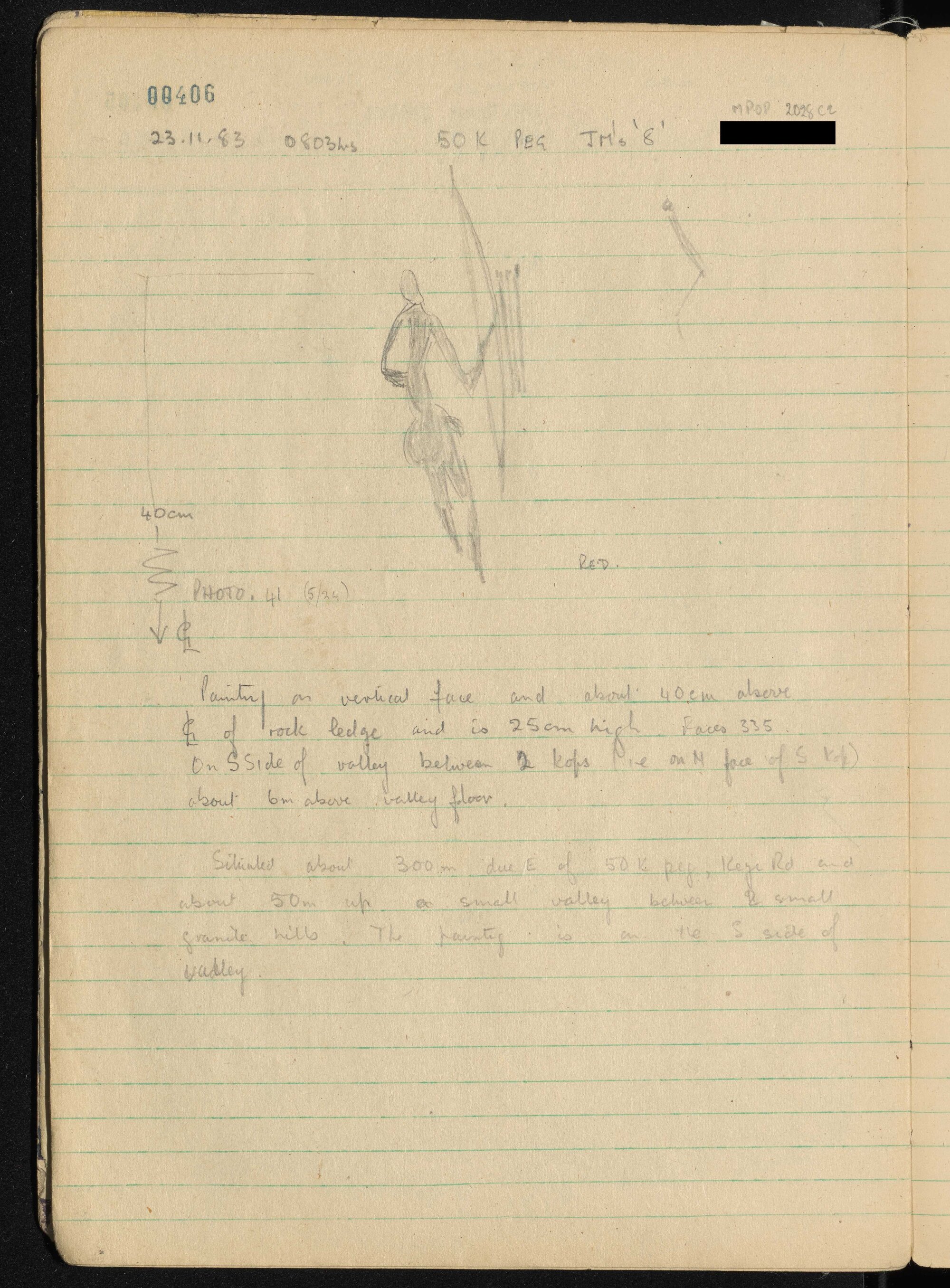 Peter Genge field notes. 00406