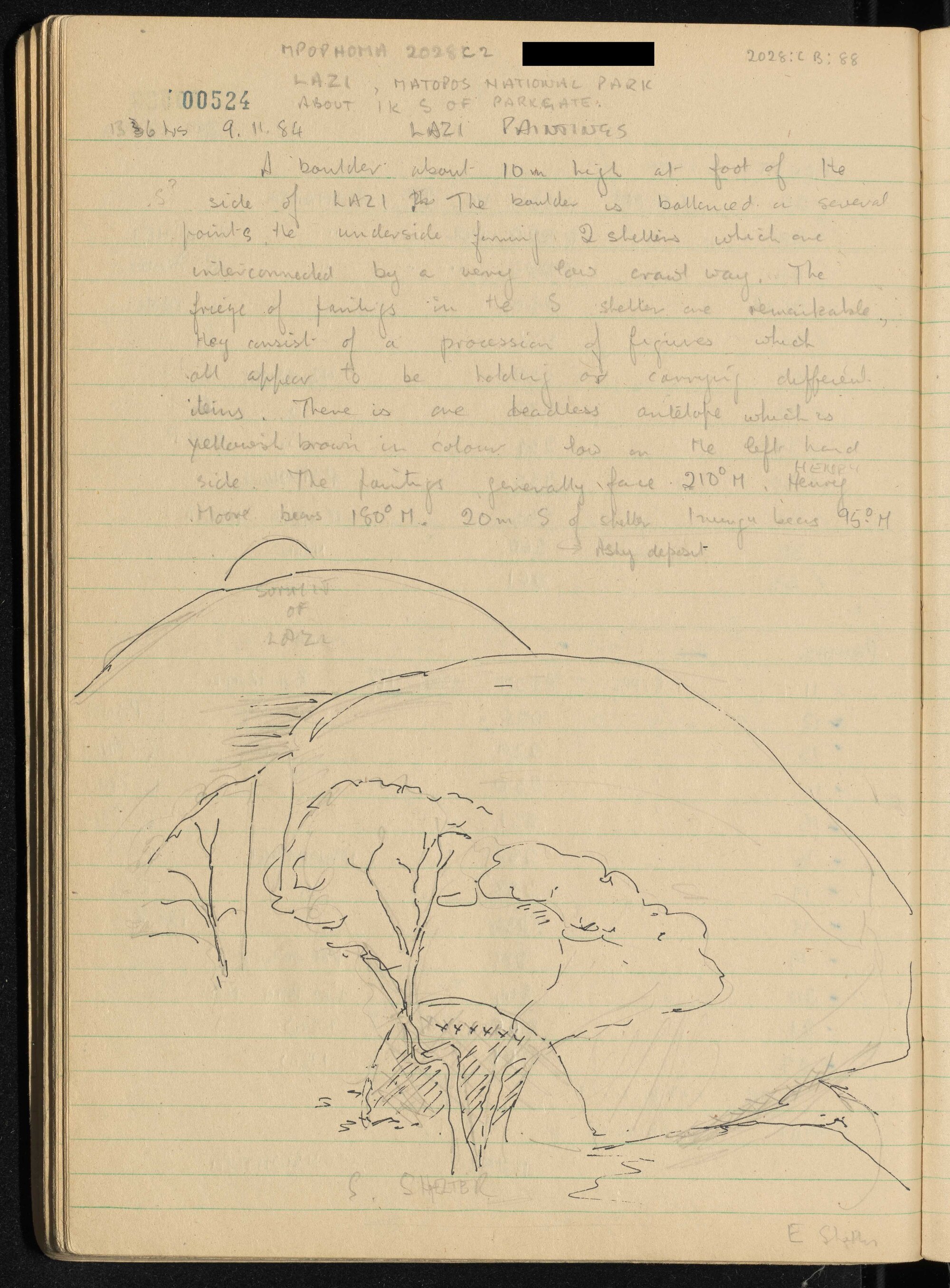 Peter Genge field notes. 00524