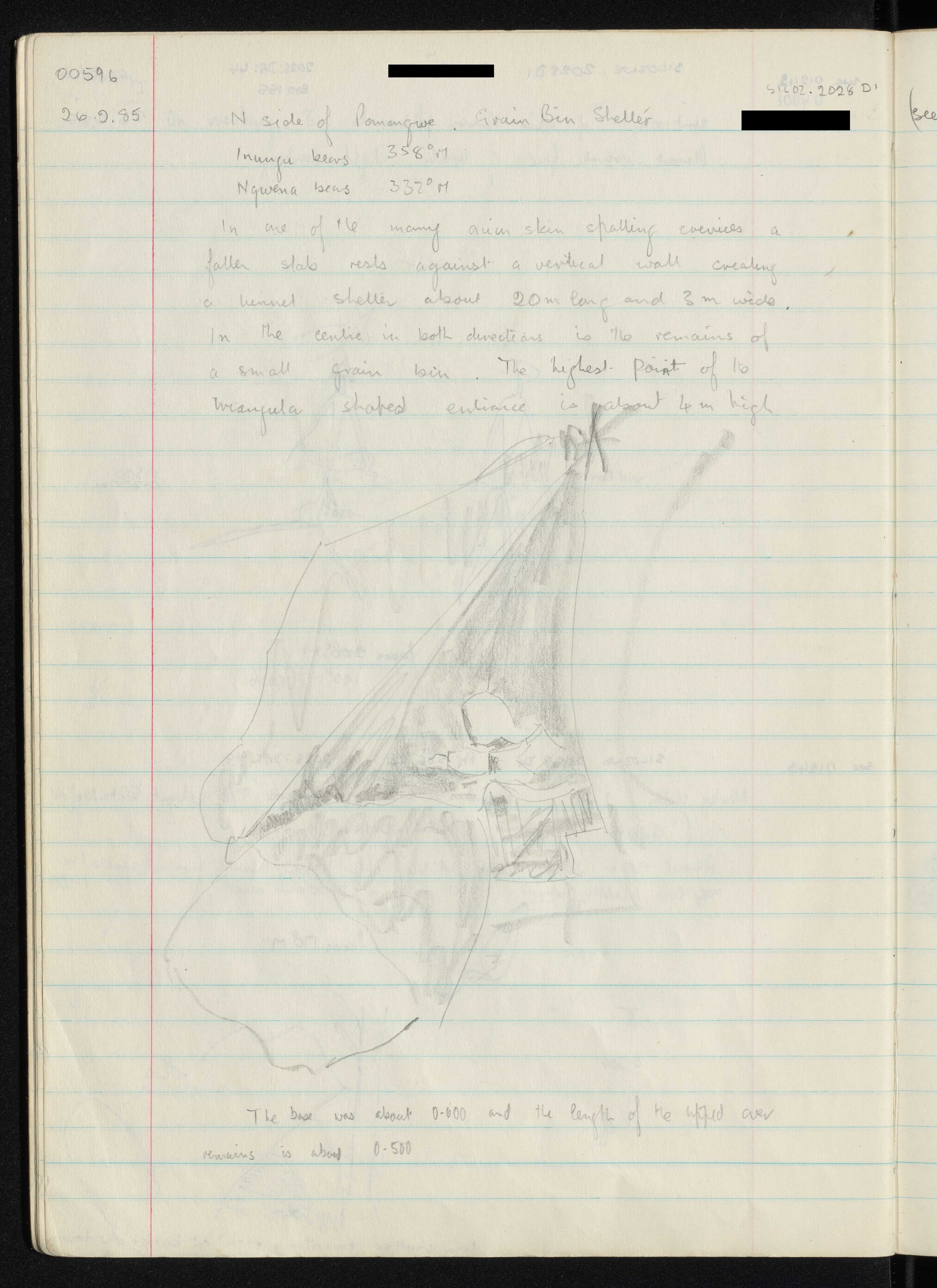 Peter Genge field notes. 00596