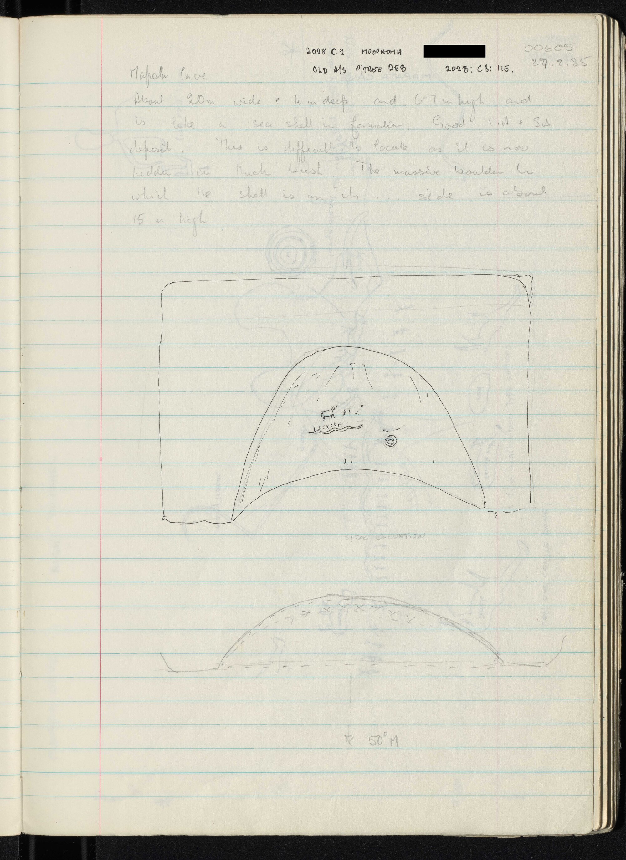 Peter Genge field notes. 00605