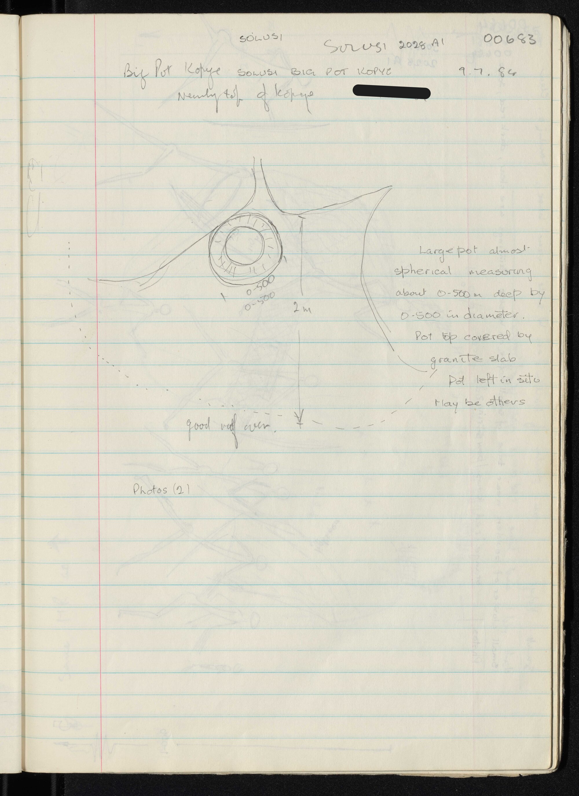Peter Genge field notes. 00683